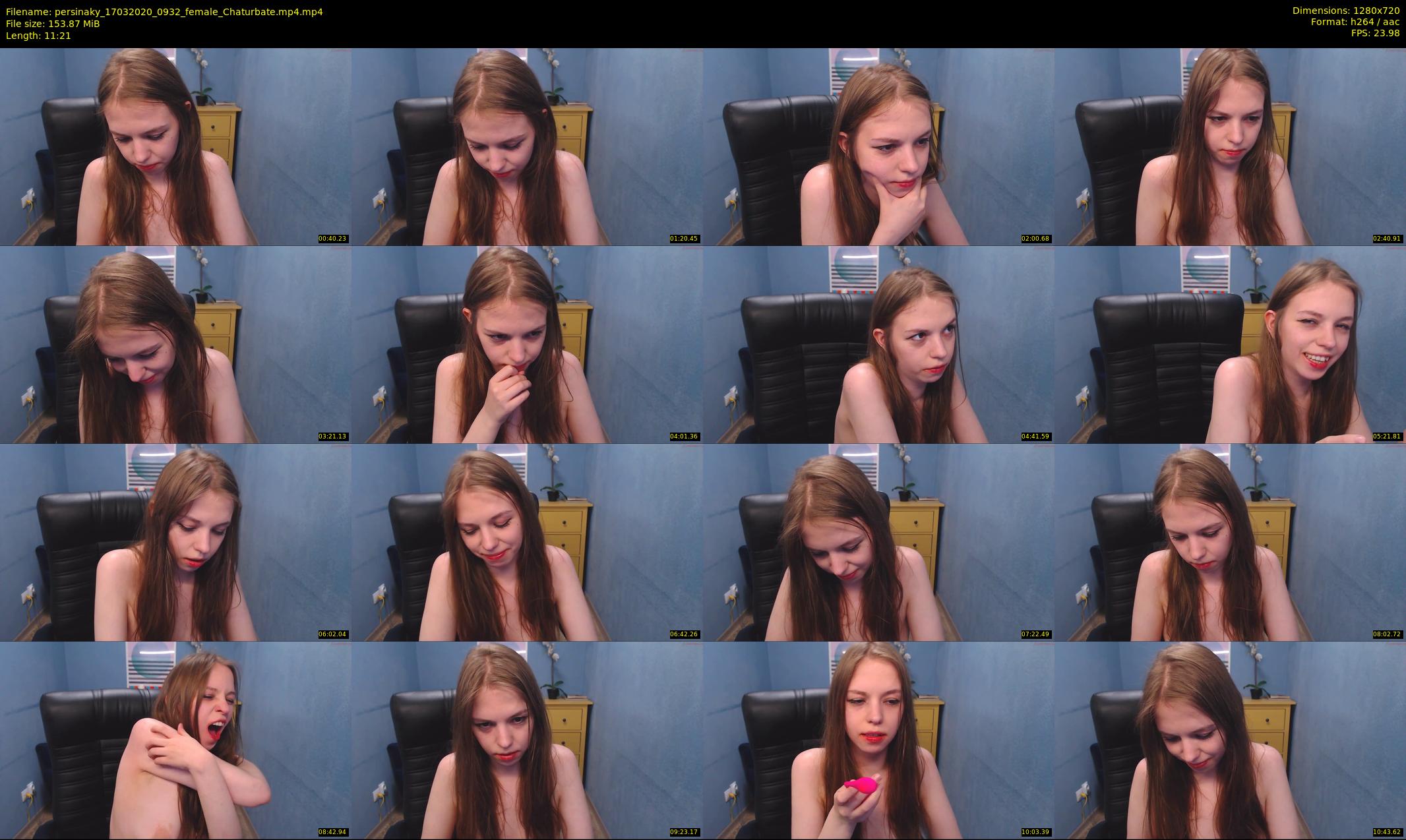 persinaky — 12 minute Chaturbate female cam show recording, 720p, Mar 17, 2020