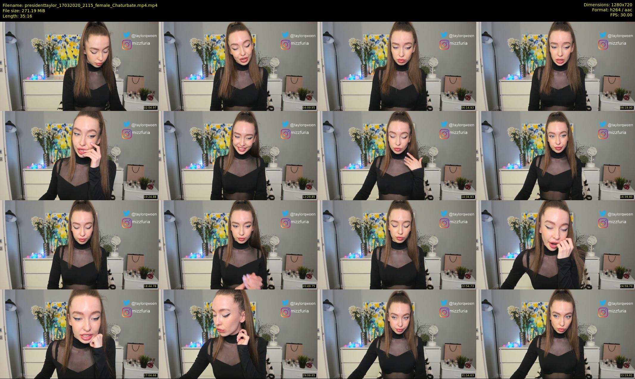 presidenttaylor — 36 minute Chaturbate female cam show recording, 720p, Mar 17, 2020