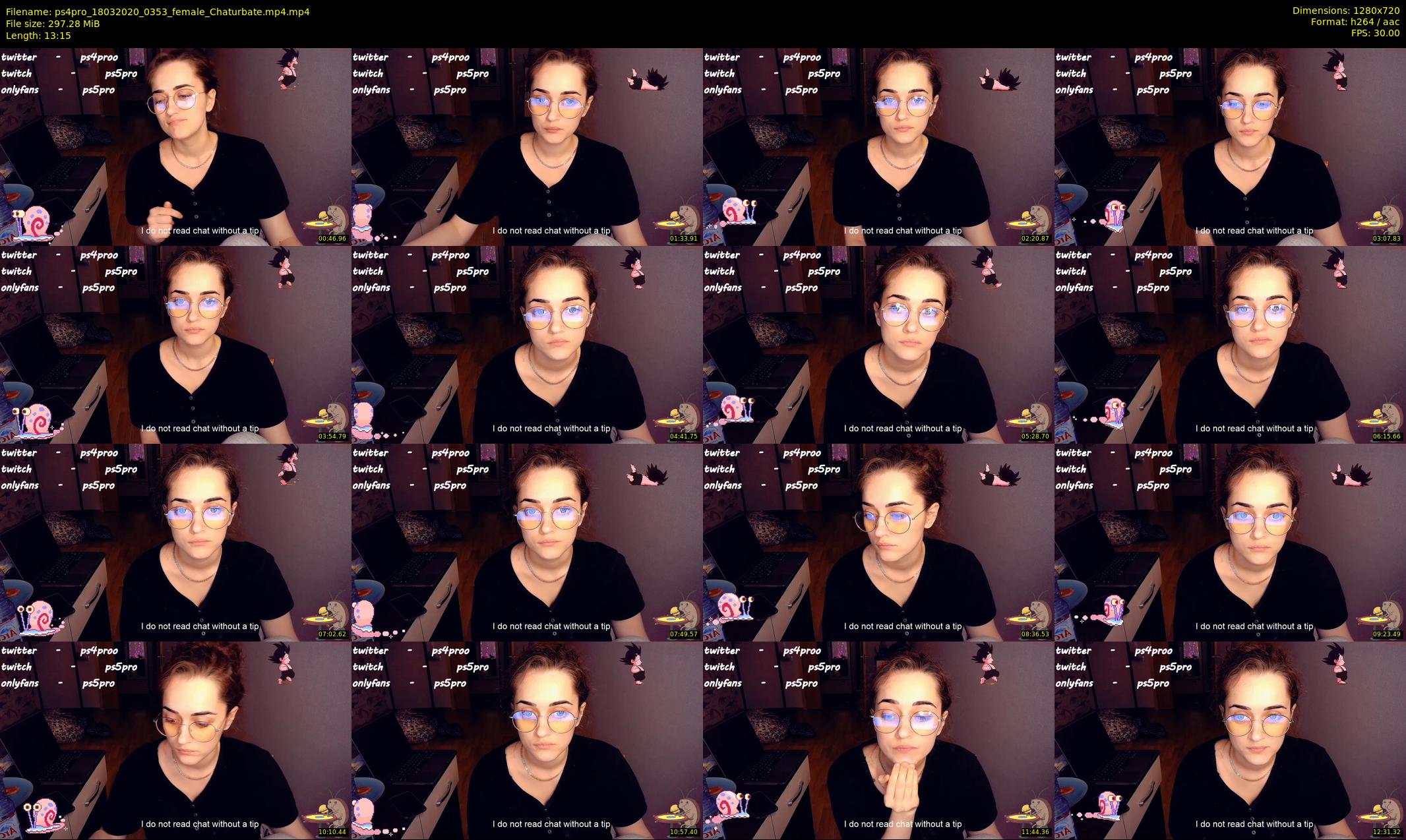 ps4pro — 14 minute Chaturbate female cam show recording, 720p, Mar 18, 2020