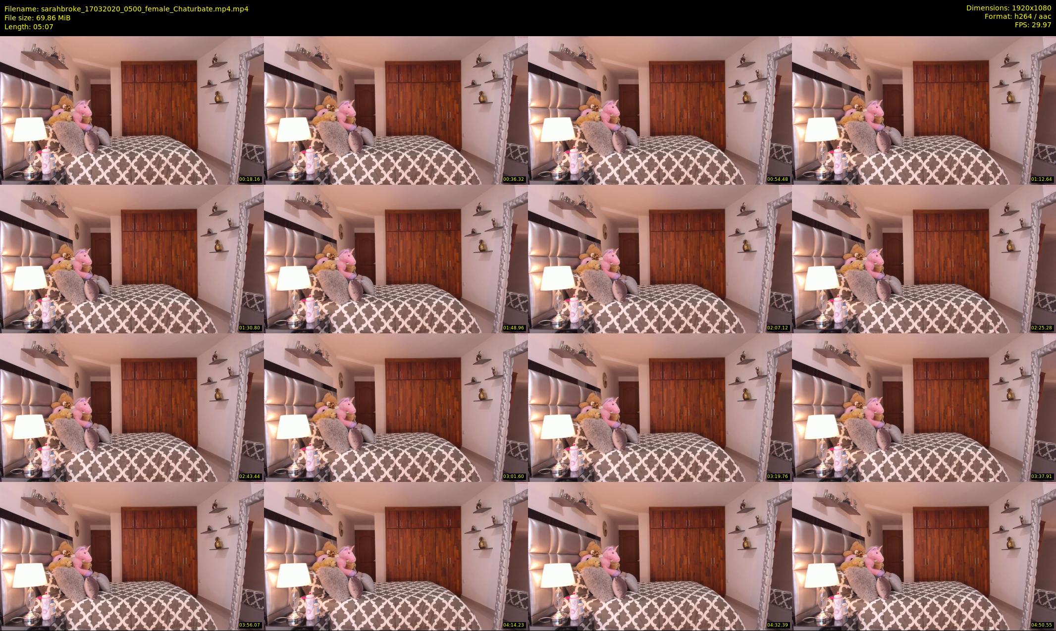 sarahbroke — 6 minute Chaturbate female cam show recording, 1080p, Mar 17, 2020