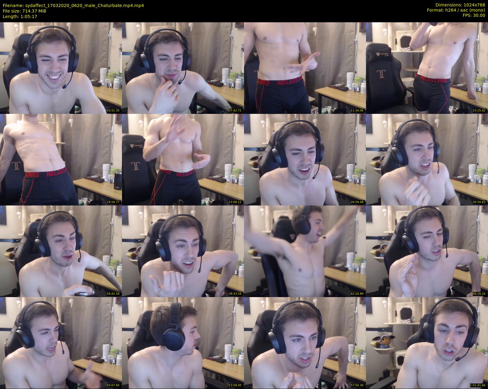 sydaffect — 66 minute Chaturbate male cam show recording, 720p, Mar 17, 2020