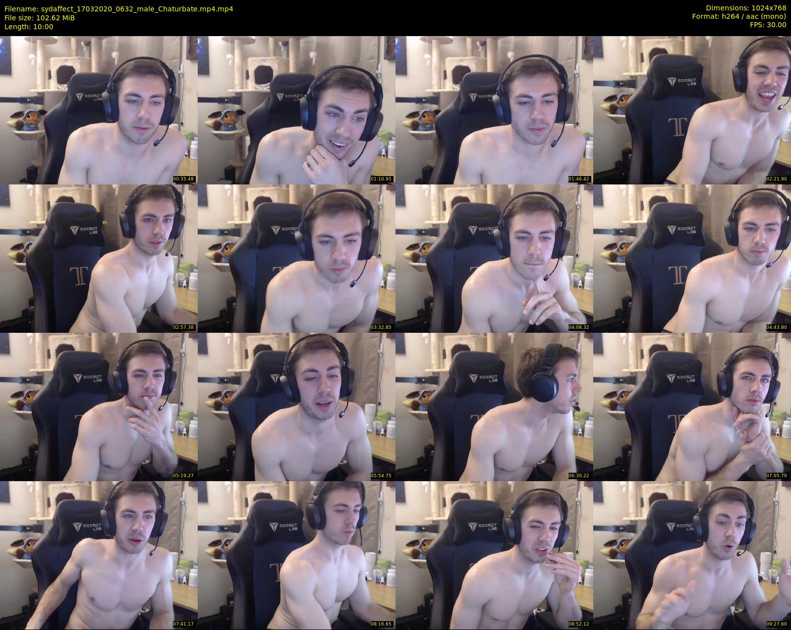 sydaffect — 10 minute Chaturbate male cam show recording, 720p, Mar 17, 2020