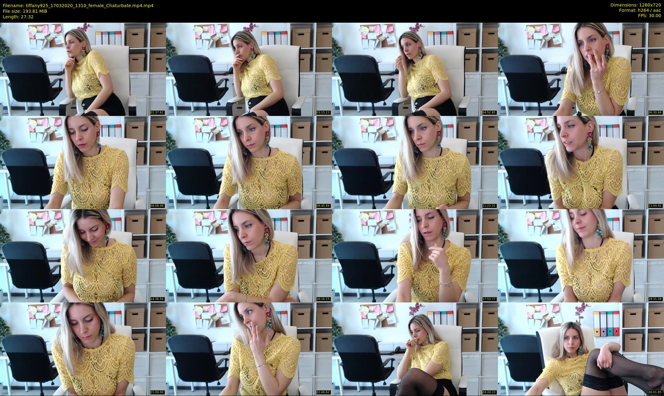 tiffany925 — 28 minute Chaturbate female cam show recording, 720p, Mar 17, 2020