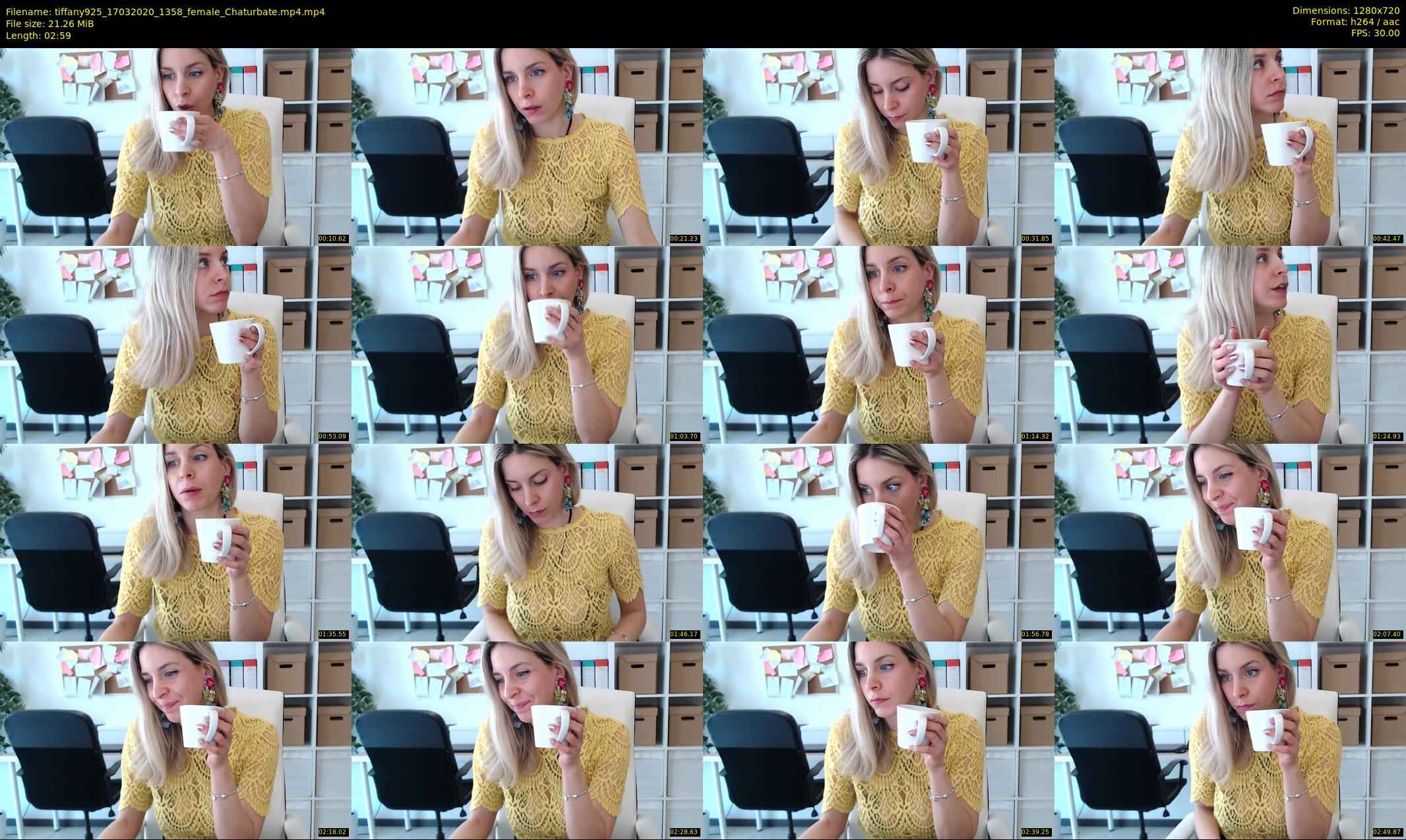 tiffany925 — 3 minute Chaturbate female cam show recording, 720p, Mar 17, 2020
