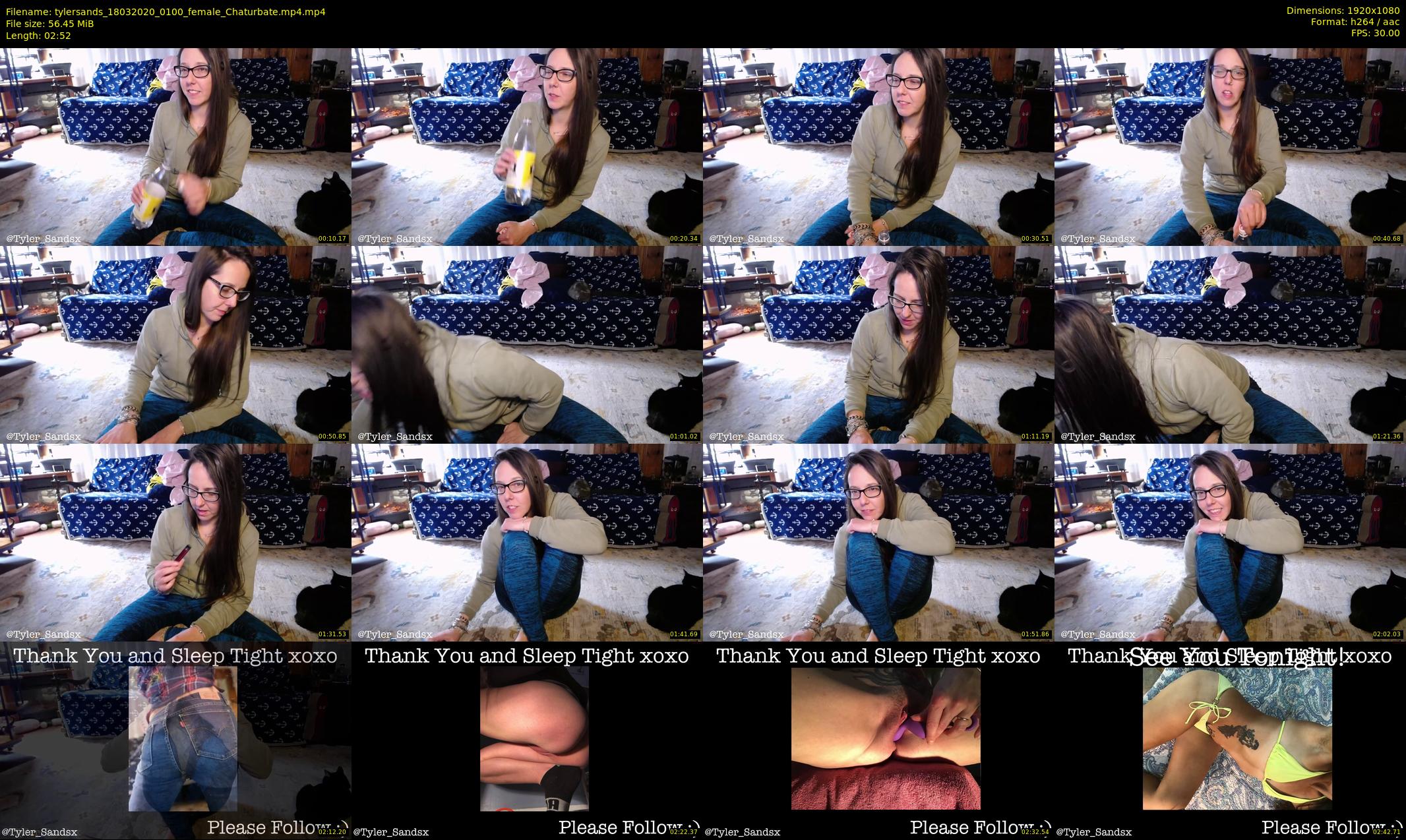 tylersands — 3 minute Chaturbate female cam show recording, 1080p, Mar 18, 2020