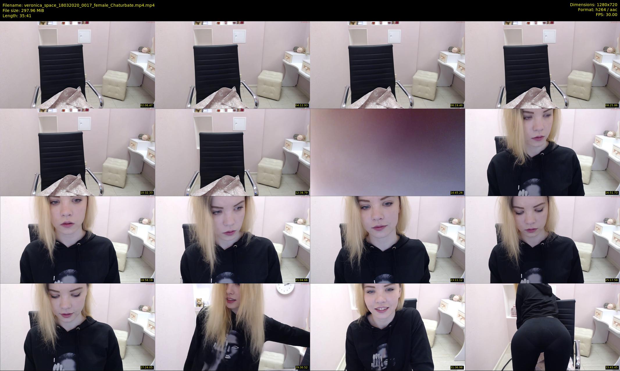 veronica_space — 36 minute Chaturbate female cam show recording, 720p, Mar 18, 2020
