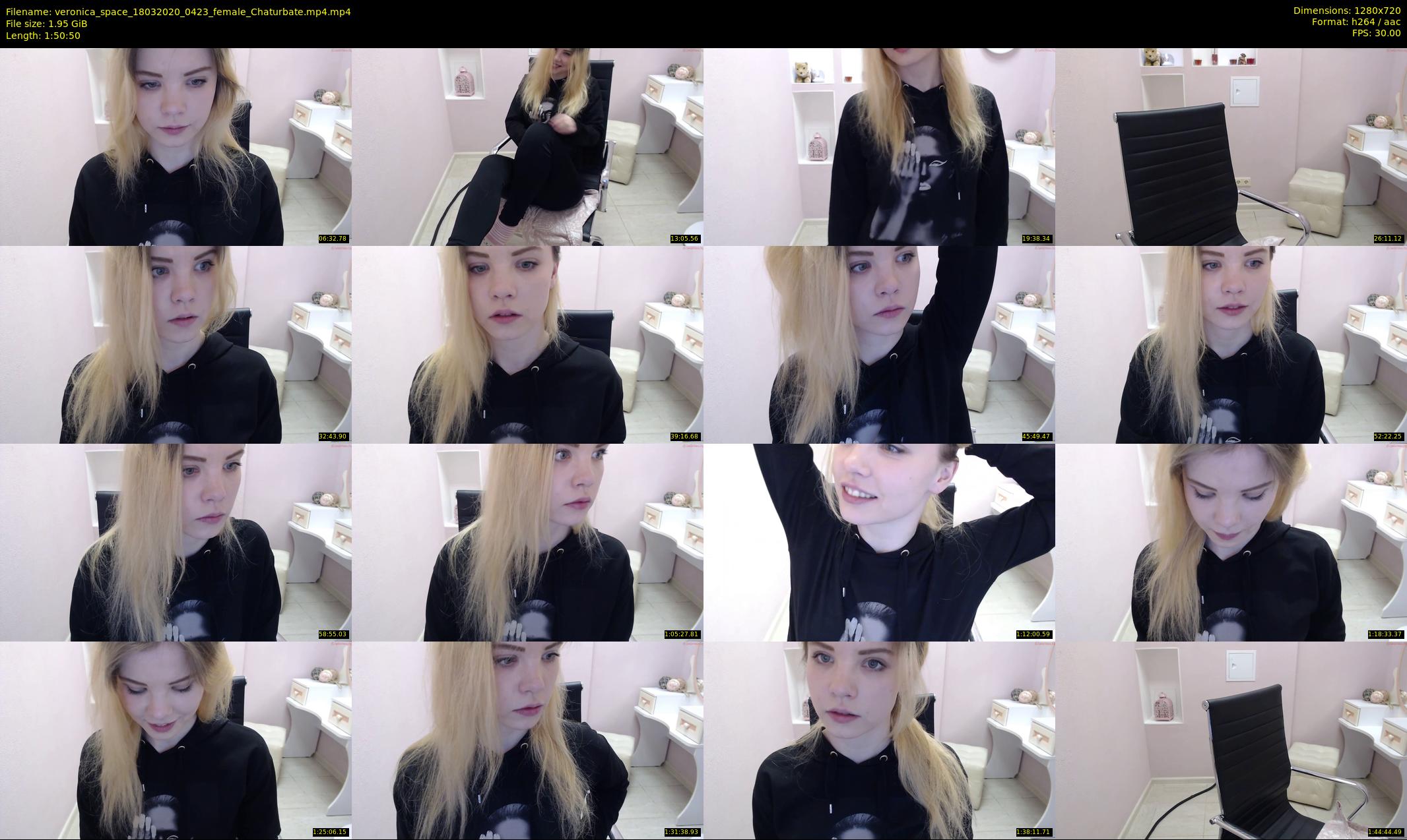 veronica_space — 111 minute Chaturbate female cam show recording, 720p, Mar 18, 2020
