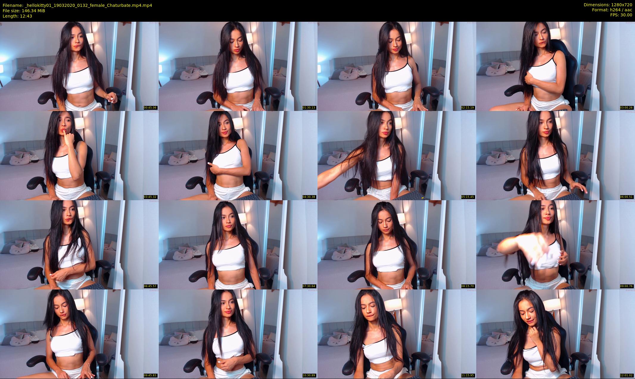 _hellokitty01 — 13 minute Chaturbate female cam show recording, 720p, Mar 19, 2020