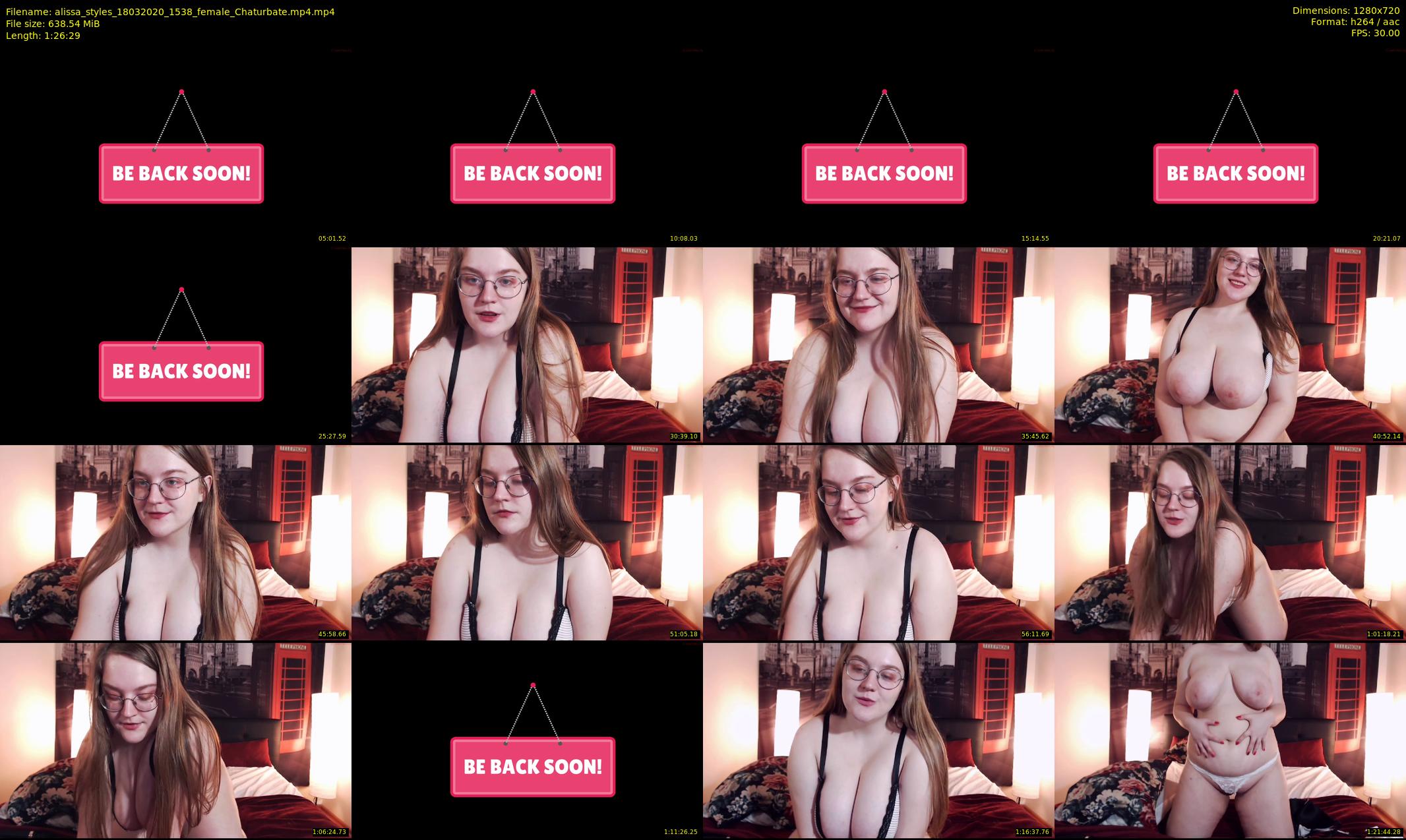 alissa_styles — 87 minute Chaturbate female cam show recording, 720p, Mar 18, 2020