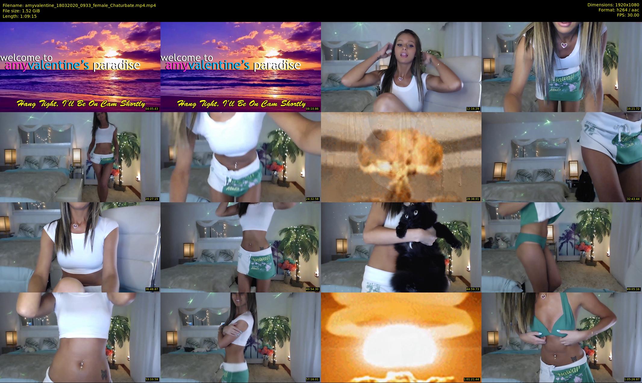 amyvalentine — 70 minute Chaturbate female cam show recording, 1080p, Mar 18, 2020