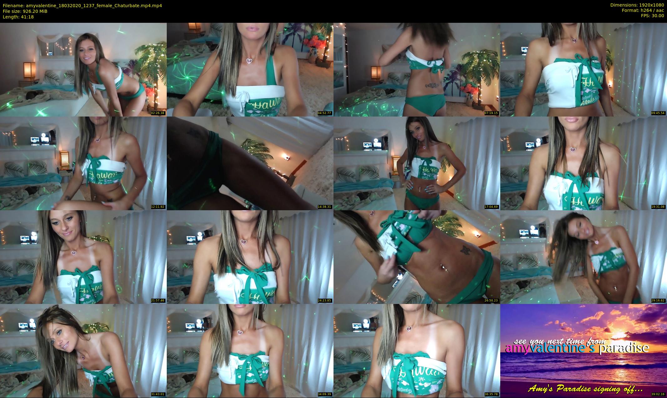 amyvalentine — 42 minute Chaturbate female cam show recording, 1080p, Mar 18, 2020