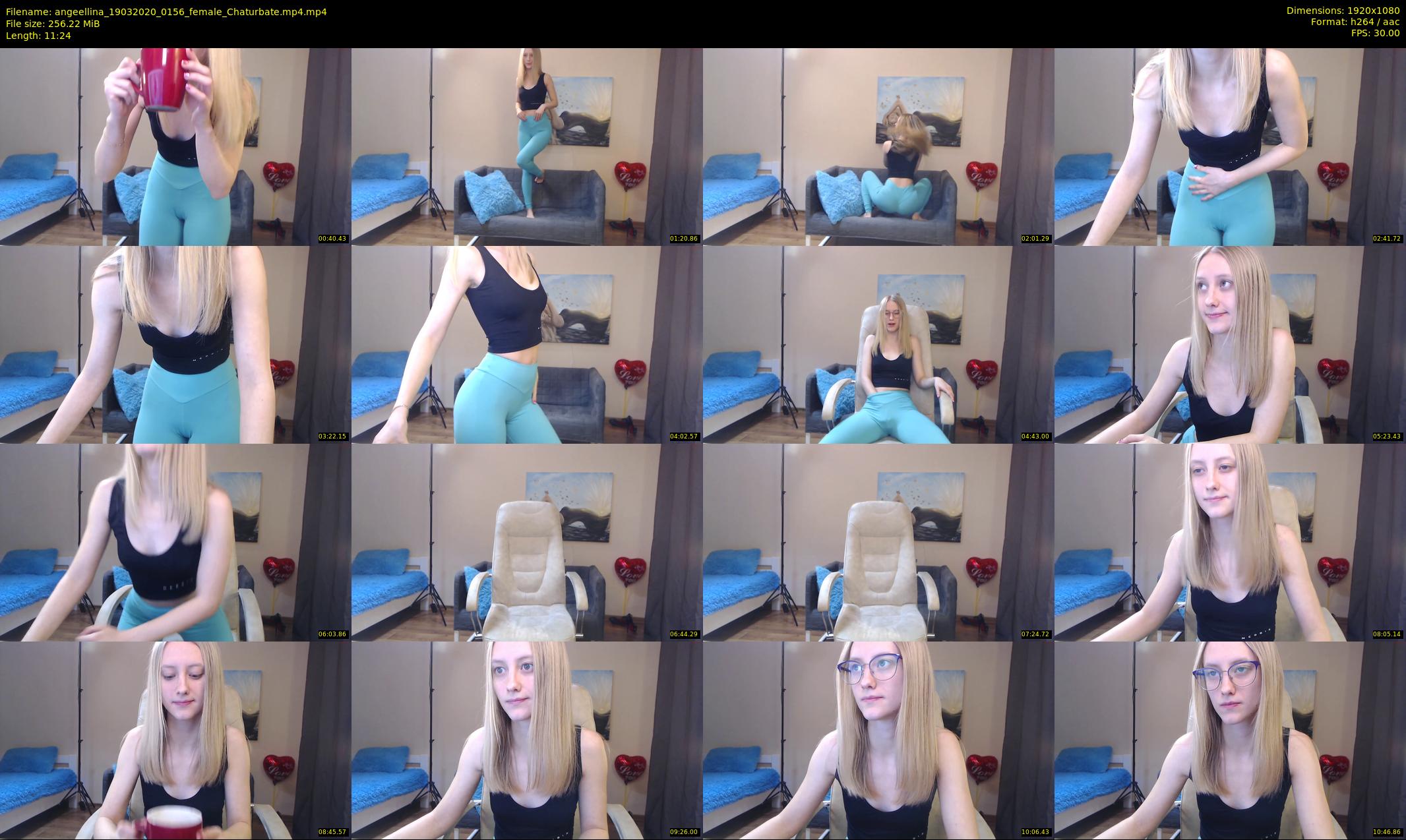 angeellina — 12 minute Chaturbate female cam show recording, 1080p, Mar 19, 2020