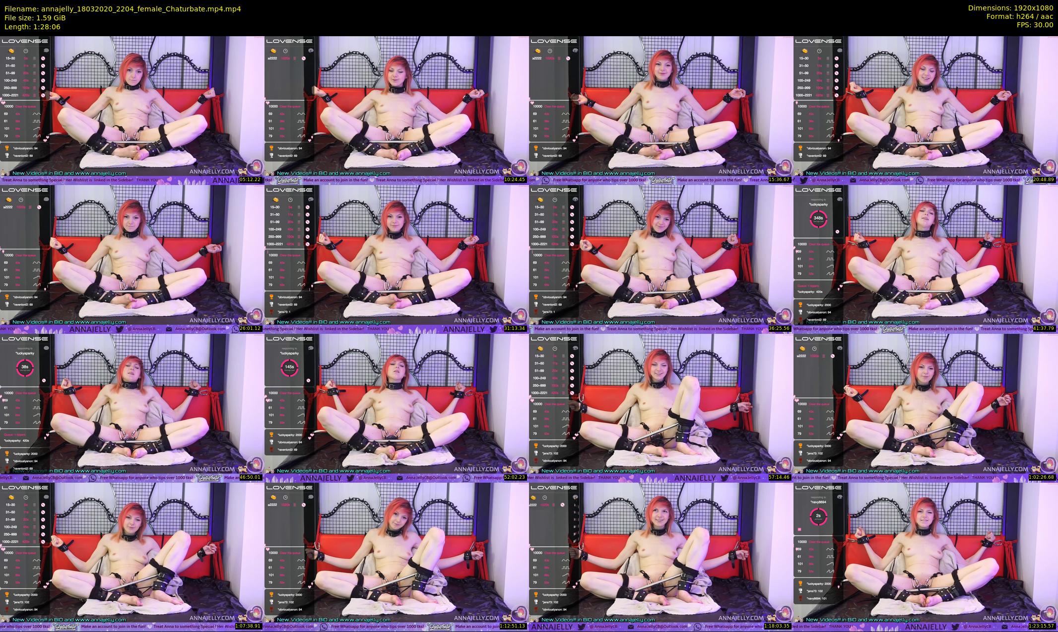 annajelly — 89 minute Chaturbate couple cam show recording, 1080p, Mar 18, 2020