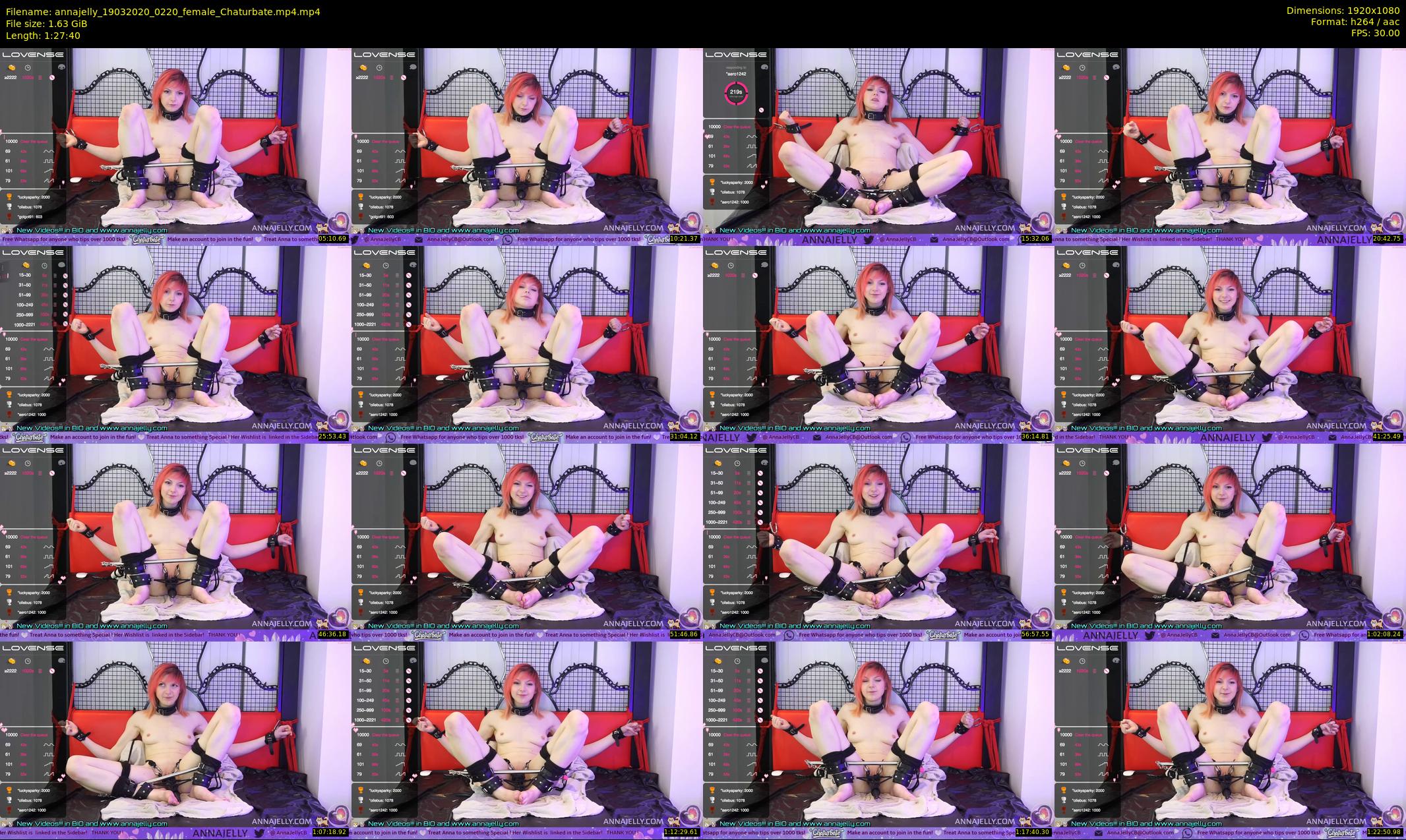 annajelly — 88 minute Chaturbate couple cam show recording, 1080p, Mar 19, 2020