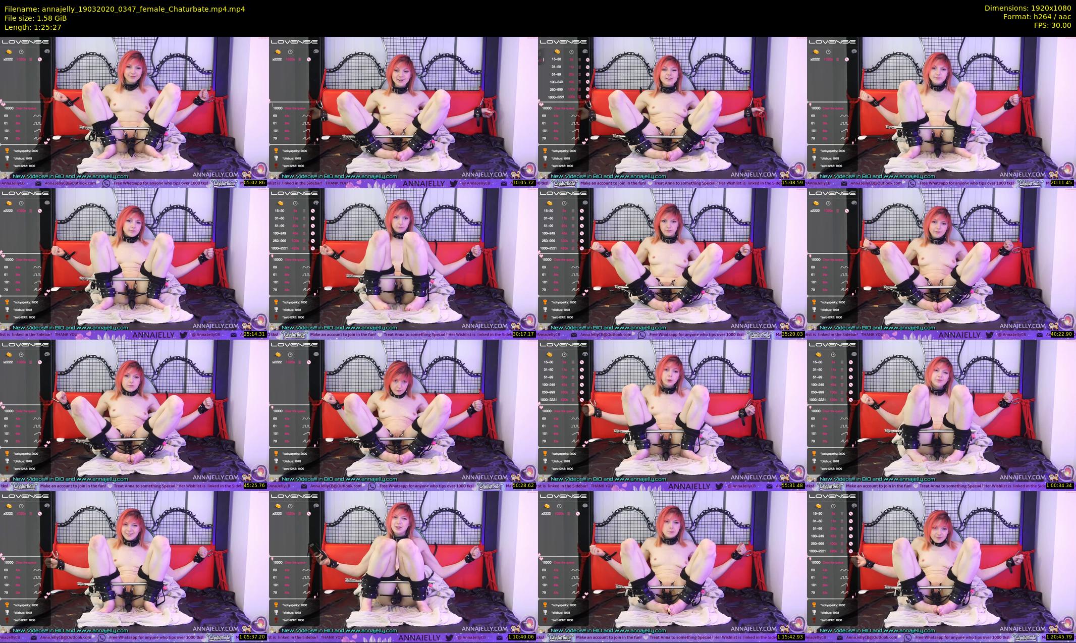 annajelly — 86 minute Chaturbate couple cam show recording, 1080p, Mar 19, 2020
