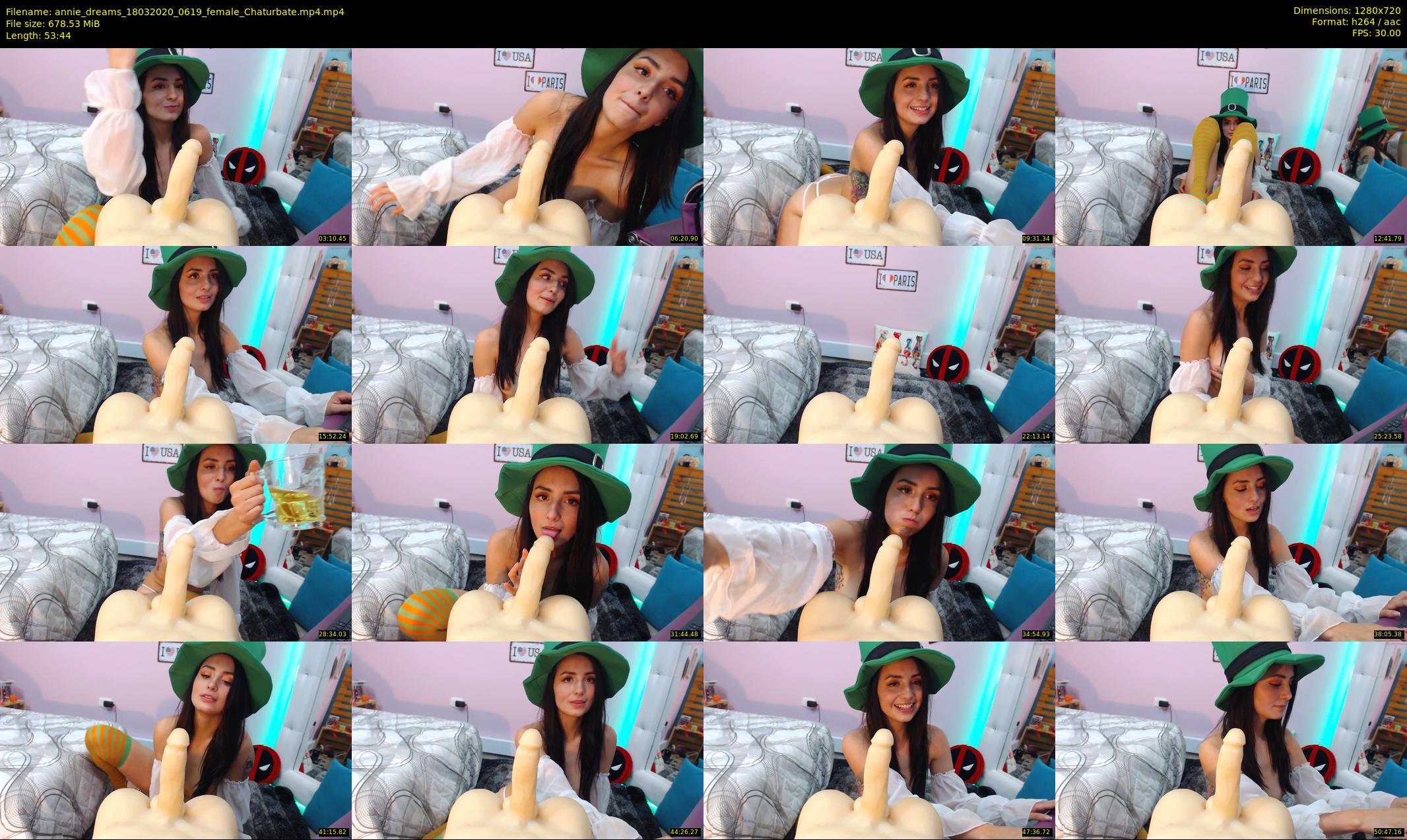 annie_dreams — 54 minute Chaturbate female cam show recording, 720p, Mar 18, 2020