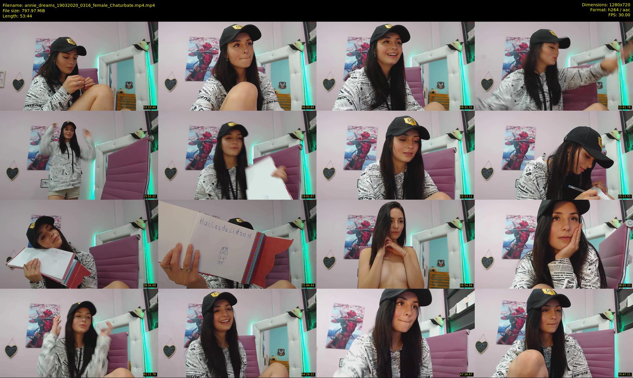 annie_dreams — 54 minute Chaturbate female cam show recording, 720p, Mar 19, 2020