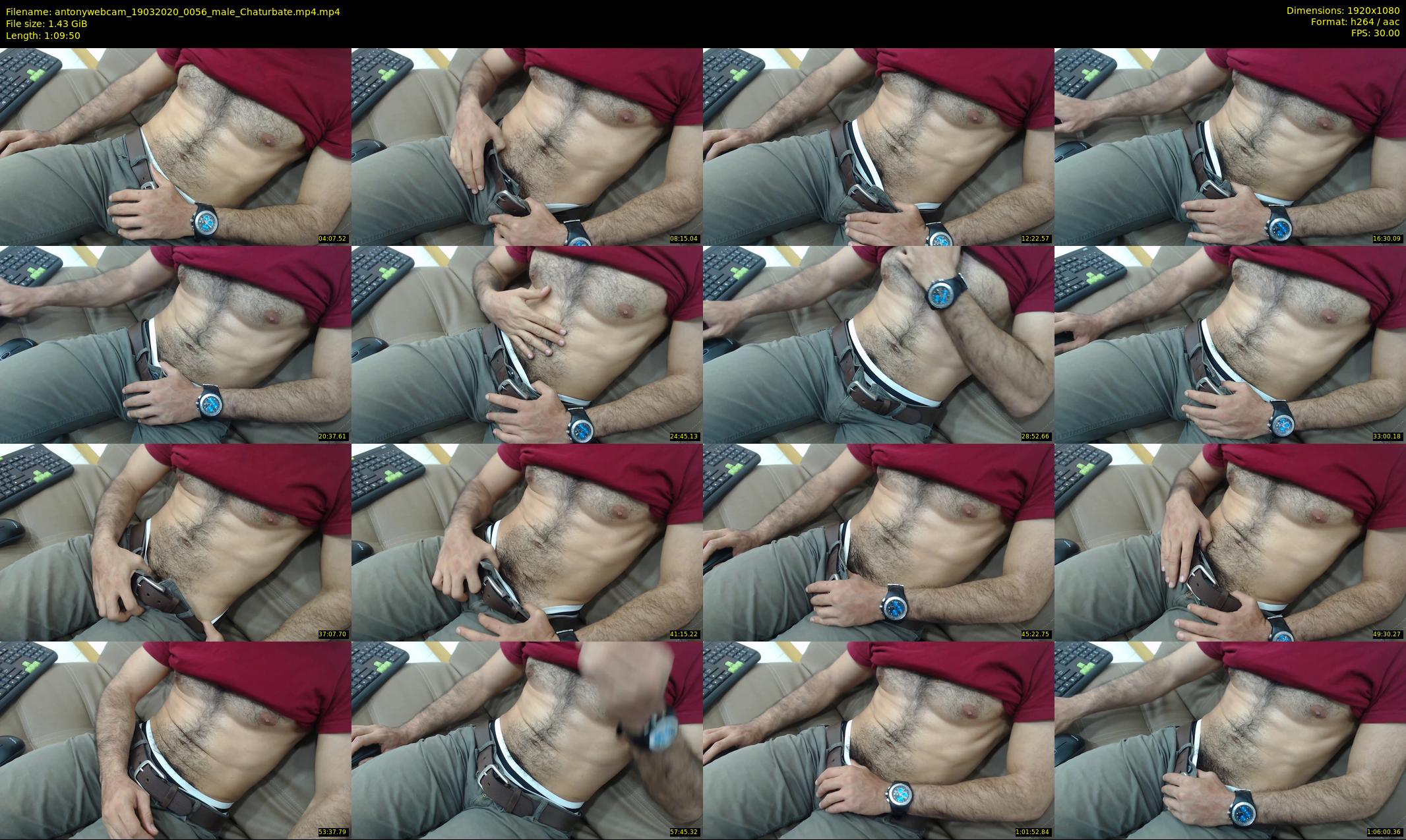 antonywebcam — 70 minute Chaturbate male cam show recording, 1080p, Mar 19, 2020