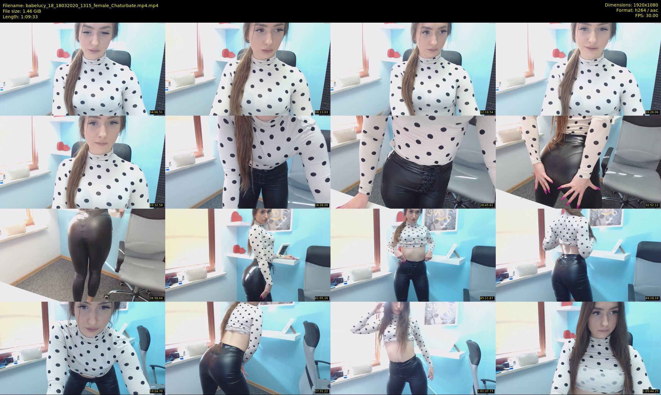 babelucy_18 — 70 minute Chaturbate female cam show recording, 1080p, Mar 18, 2020