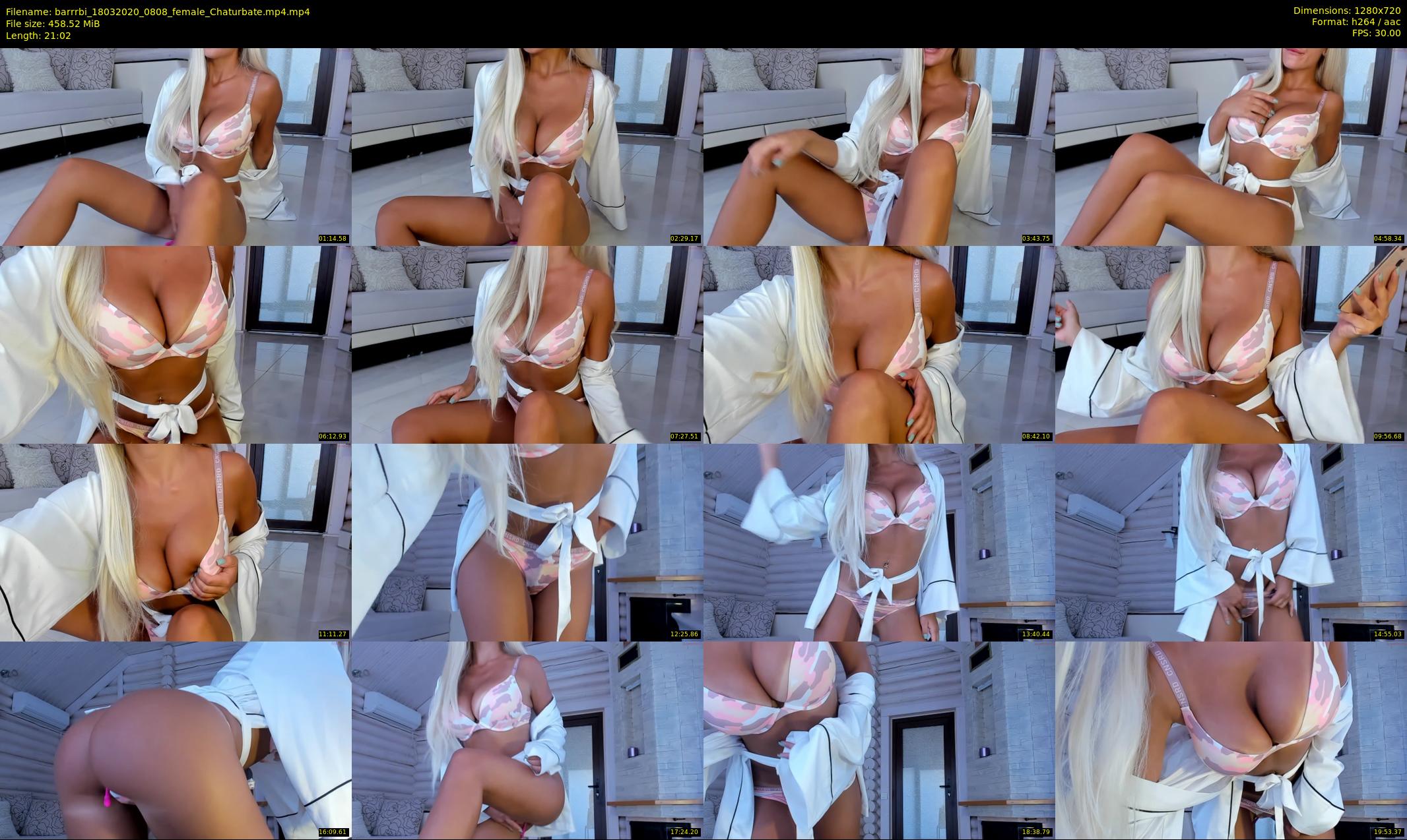 barrrbi — 22 minute Chaturbate female cam show recording, 720p, Mar 18, 2020
