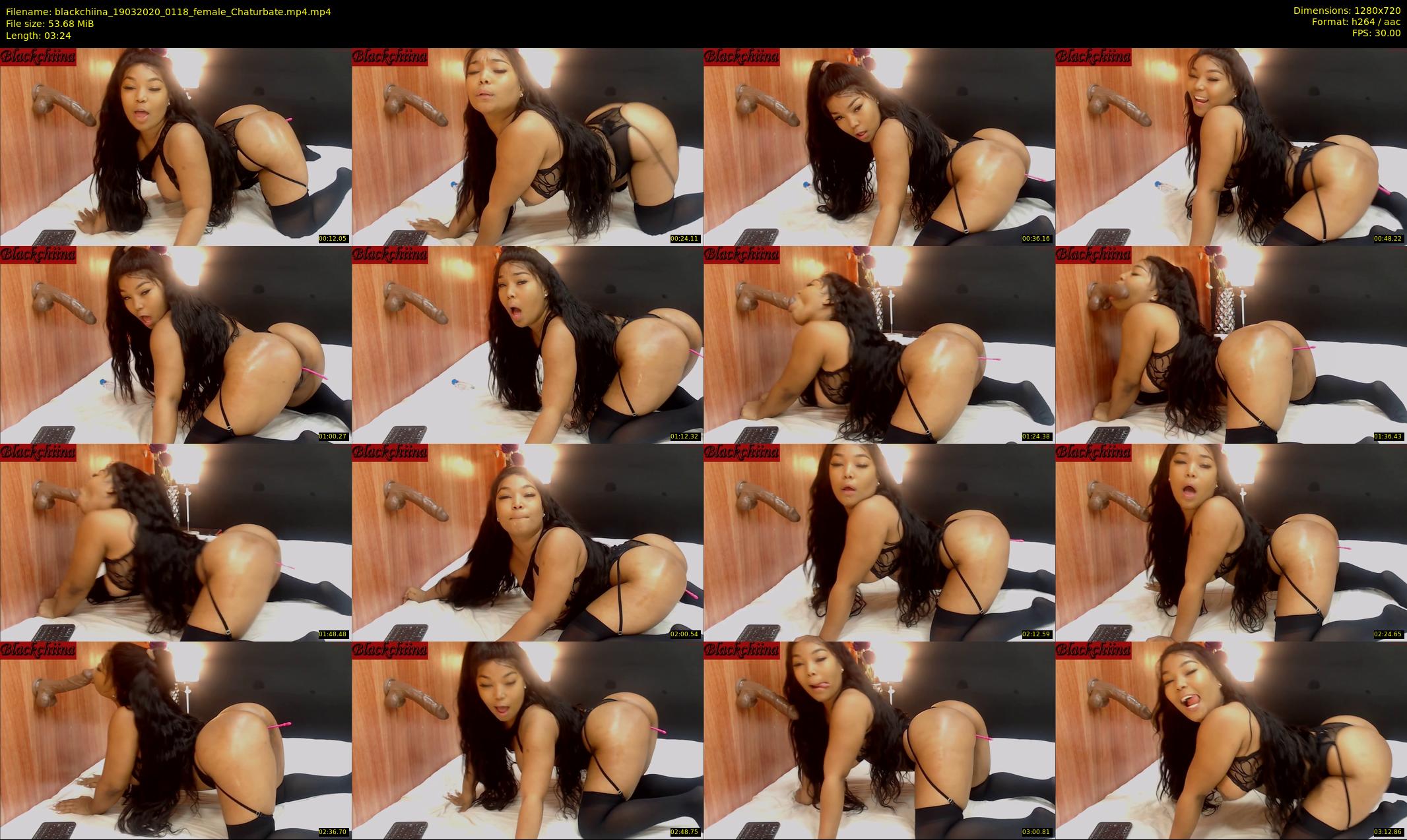 blackchiina — 4 minute Chaturbate female cam show recording, 720p, Mar 19, 2020