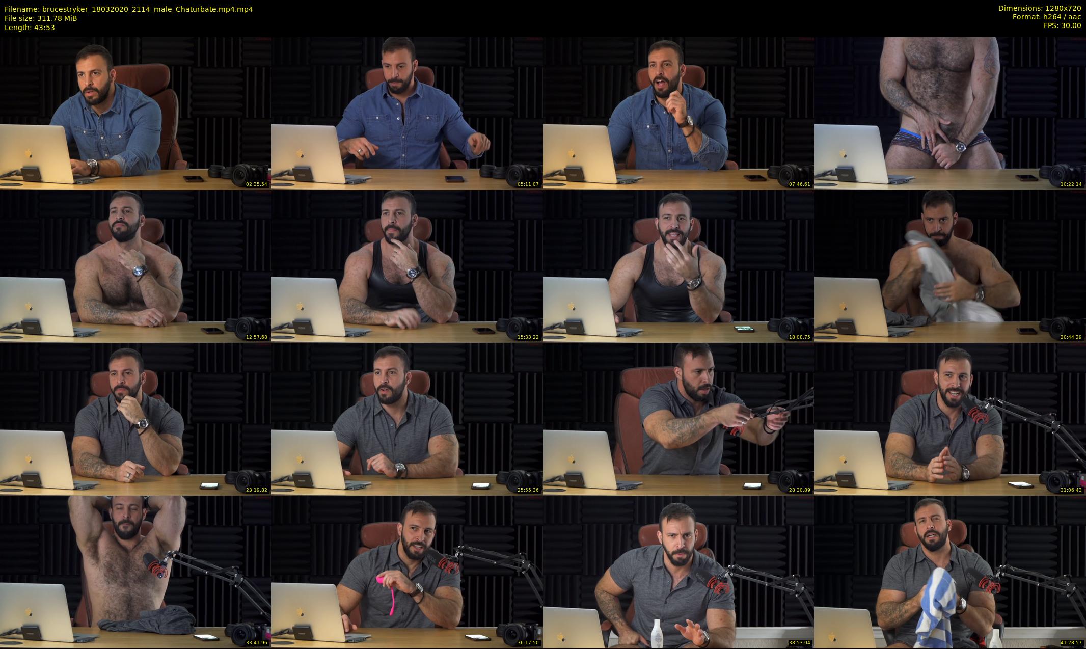 brucestryker — 44 minute Chaturbate male cam show recording, 720p, Mar 18, 2020