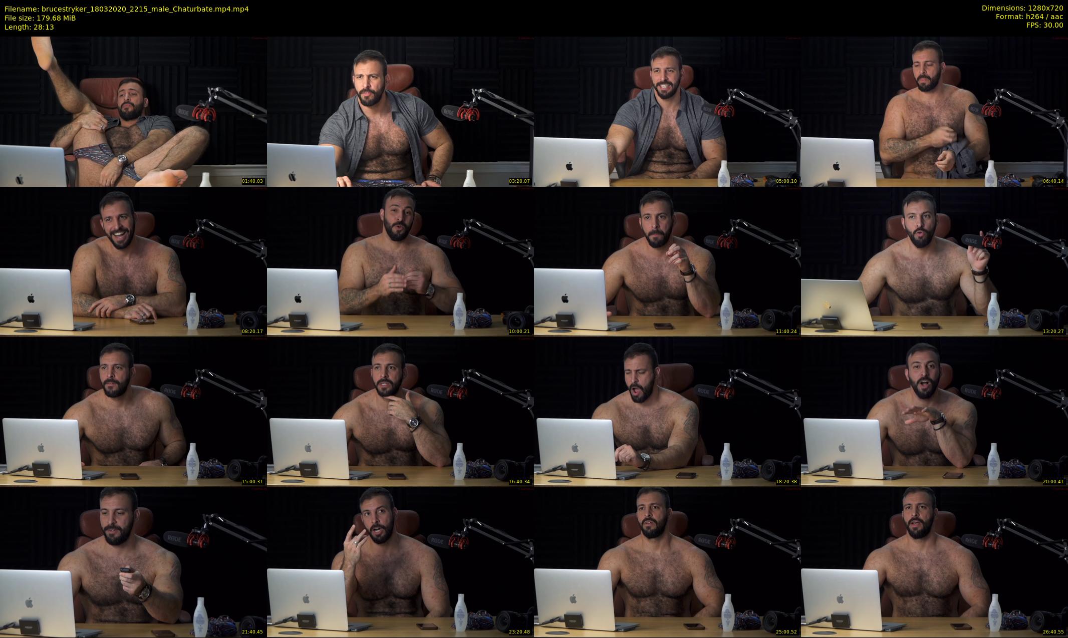 brucestryker — 29 minute Chaturbate male cam show recording, 720p, Mar 18, 2020