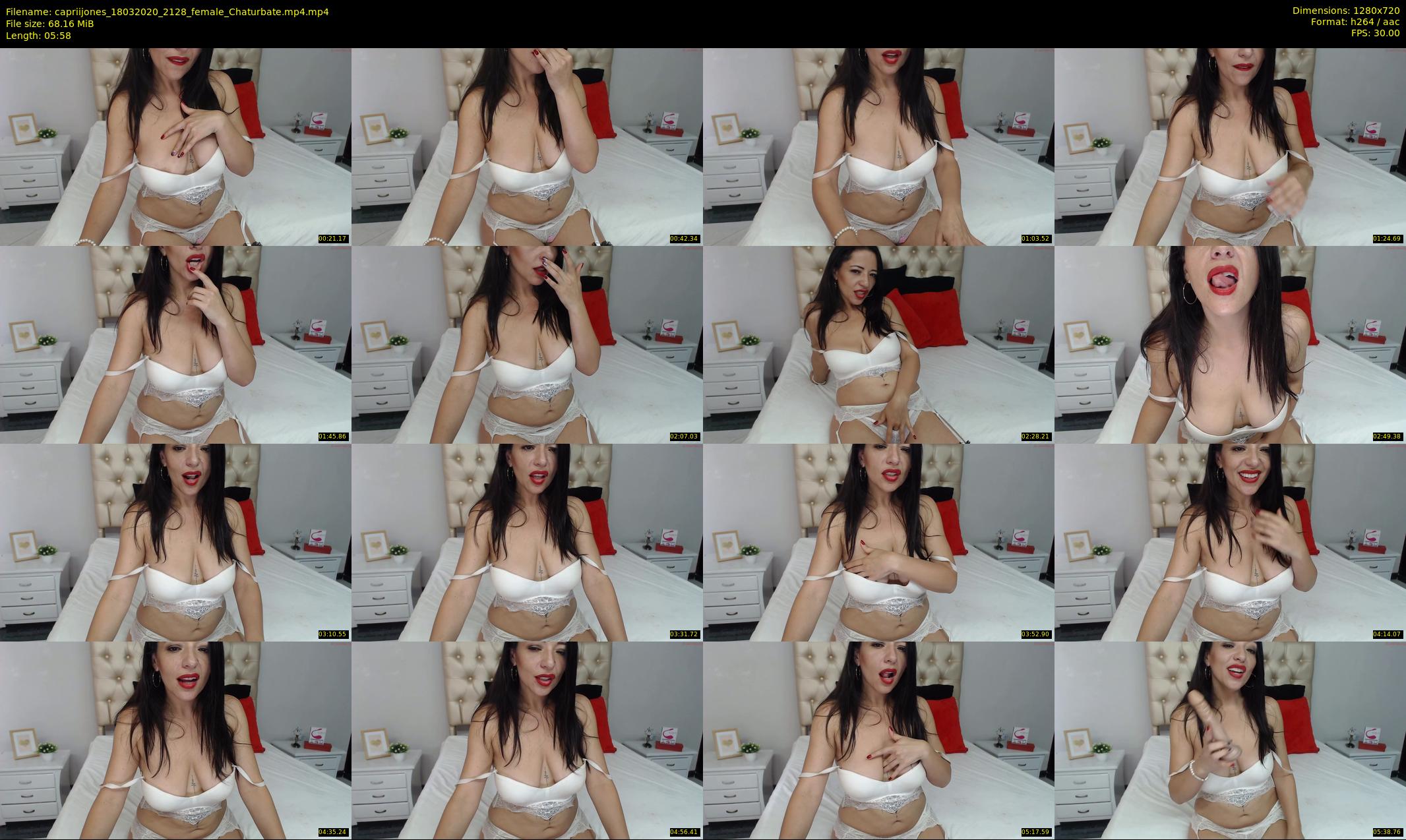 capriijones — 6 minute Chaturbate female cam show recording, 720p, Mar 18, 2020