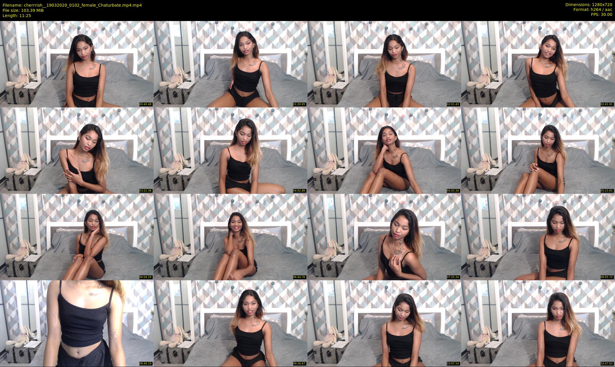 cherrrish_ — 12 minute Chaturbate female cam show recording, 720p, Mar 19, 2020