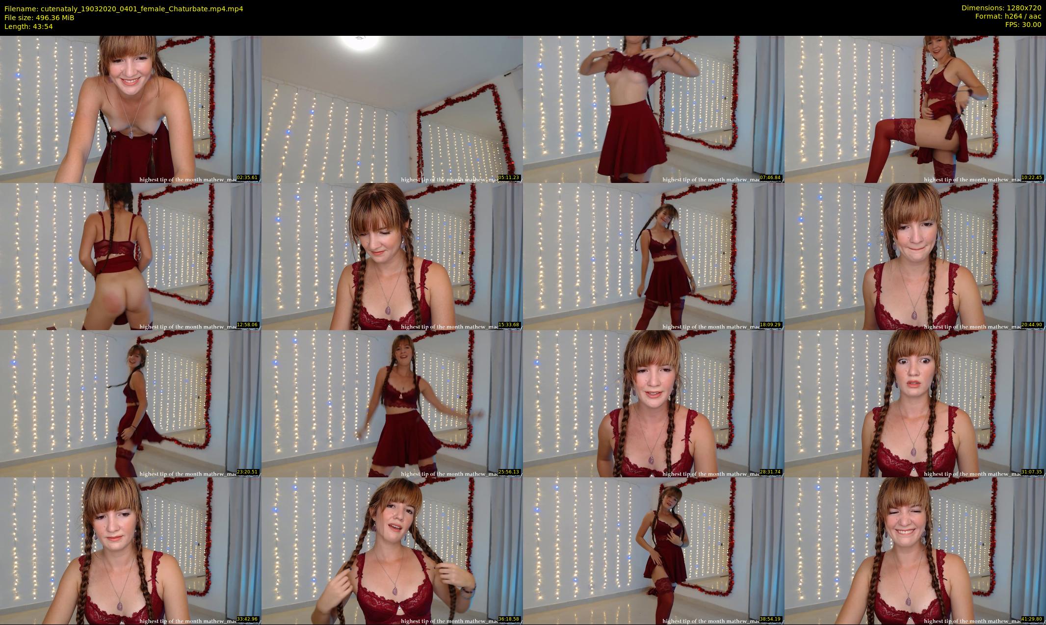 cutenataly — 44 minute Chaturbate female cam show recording, 720p, Mar 19, 2020