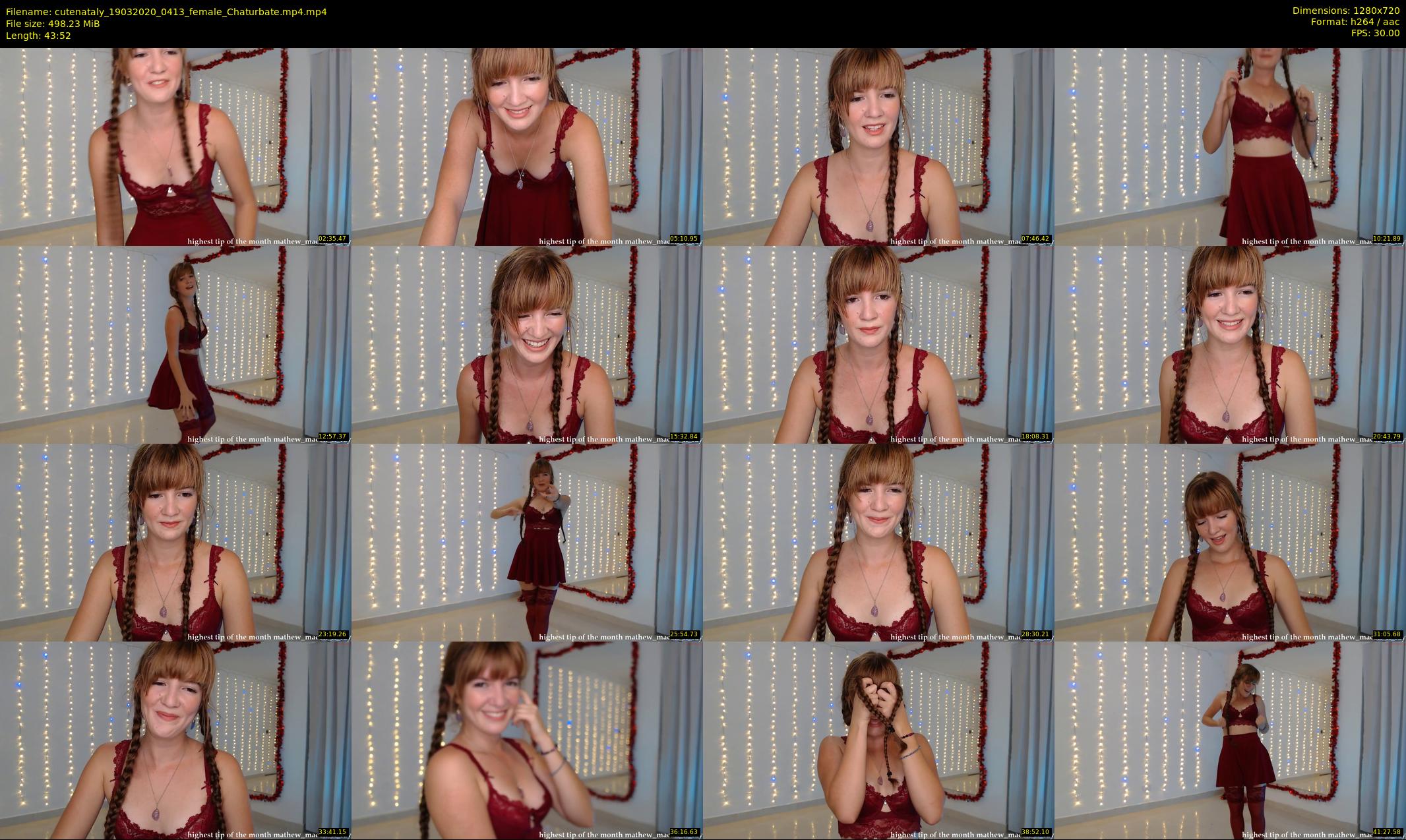 cutenataly — 44 minute Chaturbate female cam show recording, 720p, Mar 19, 2020