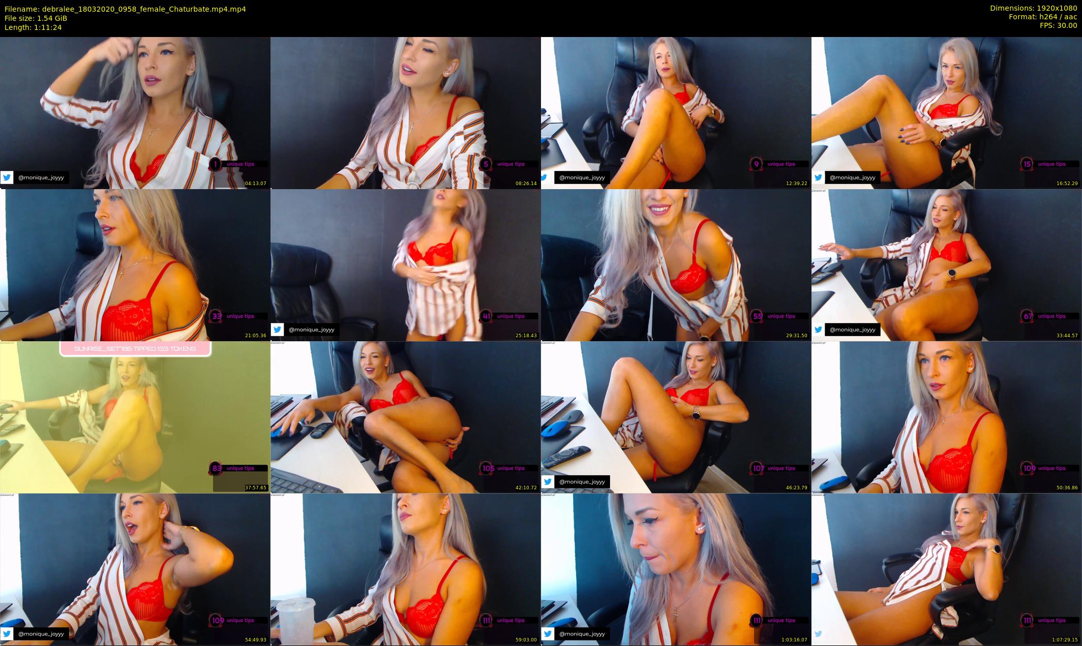 debralee — 72 minute Chaturbate female cam show recording, 1080p, Mar 18, 2020