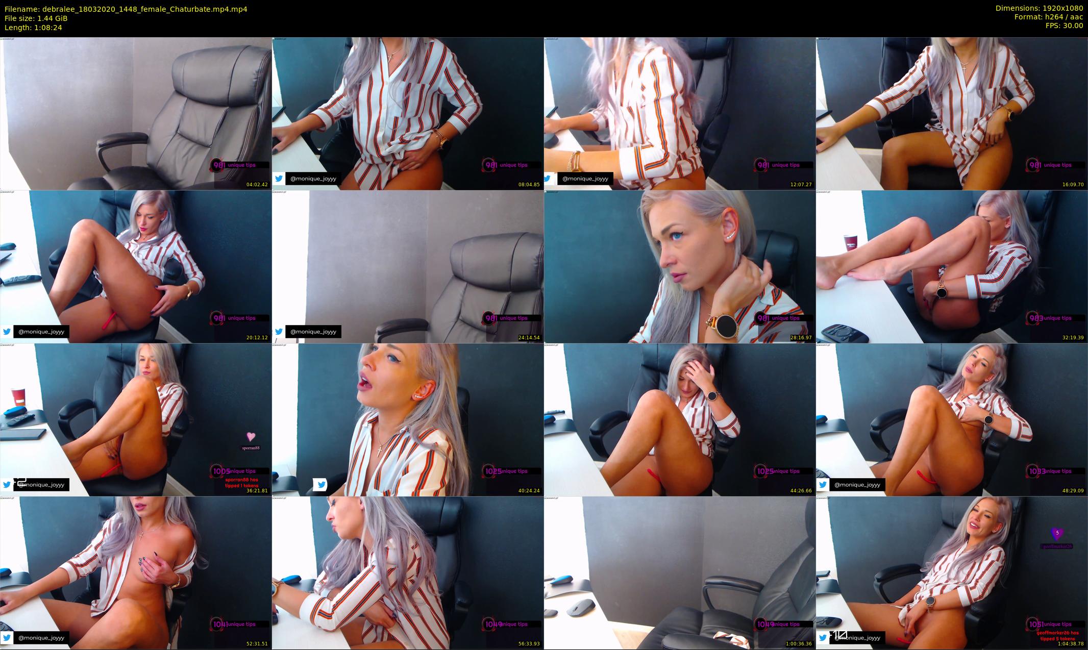 debralee — 69 minute Chaturbate female cam show recording, 1080p, Mar 18, 2020