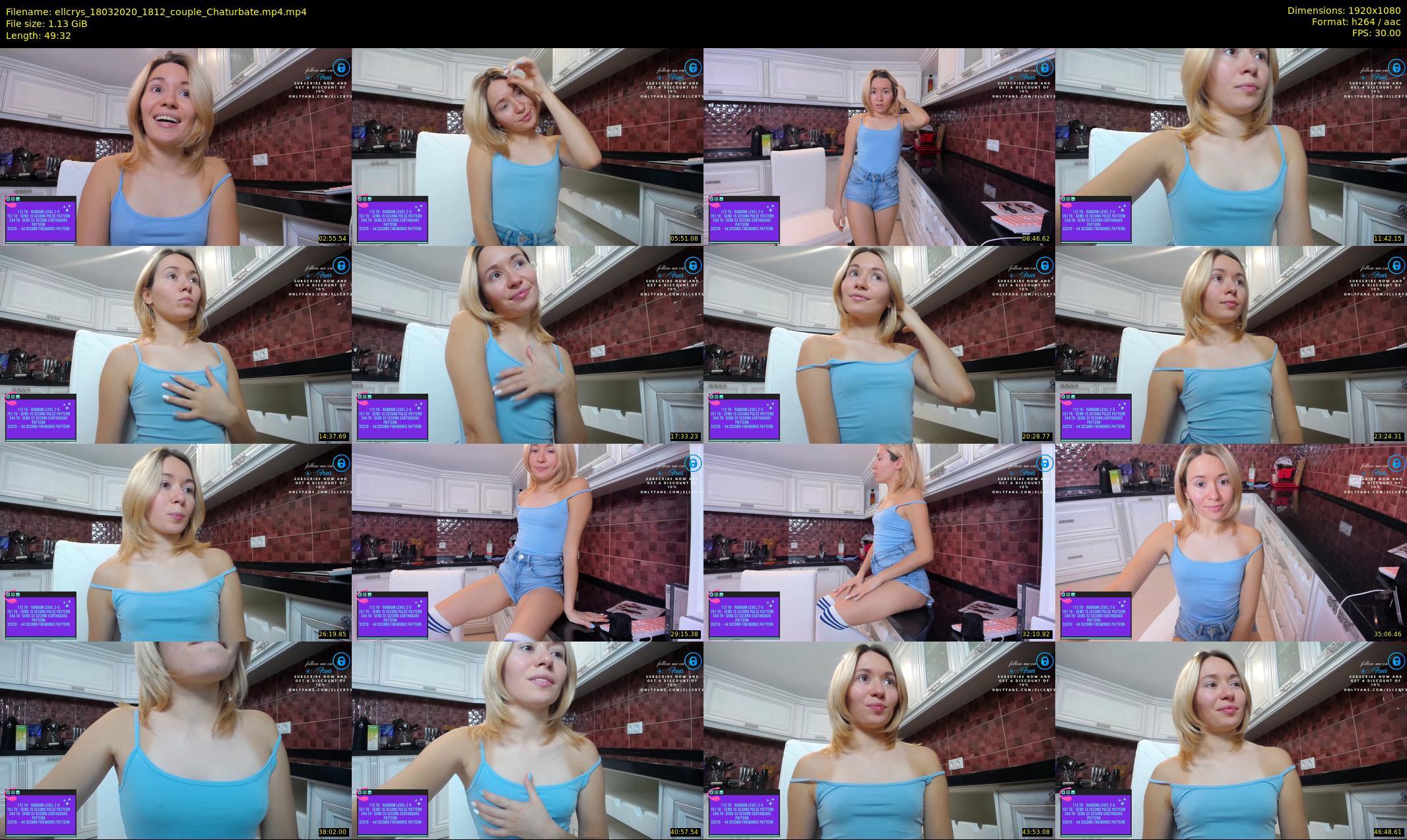 ellcrys — 50 minute Chaturbate couple cam show recording, 1080p, Mar 18, 2020