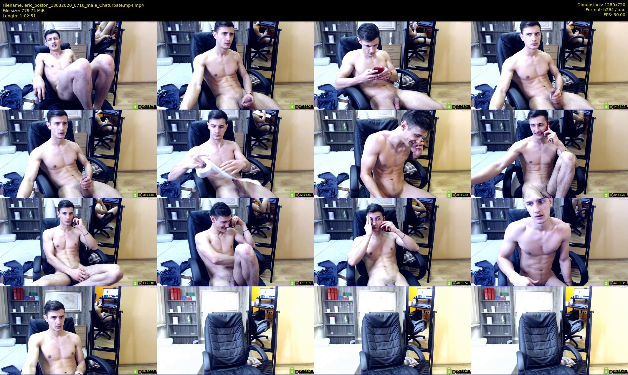 eric_poston — 63 minute Chaturbate male cam show recording, 720p, Mar 18, 2020