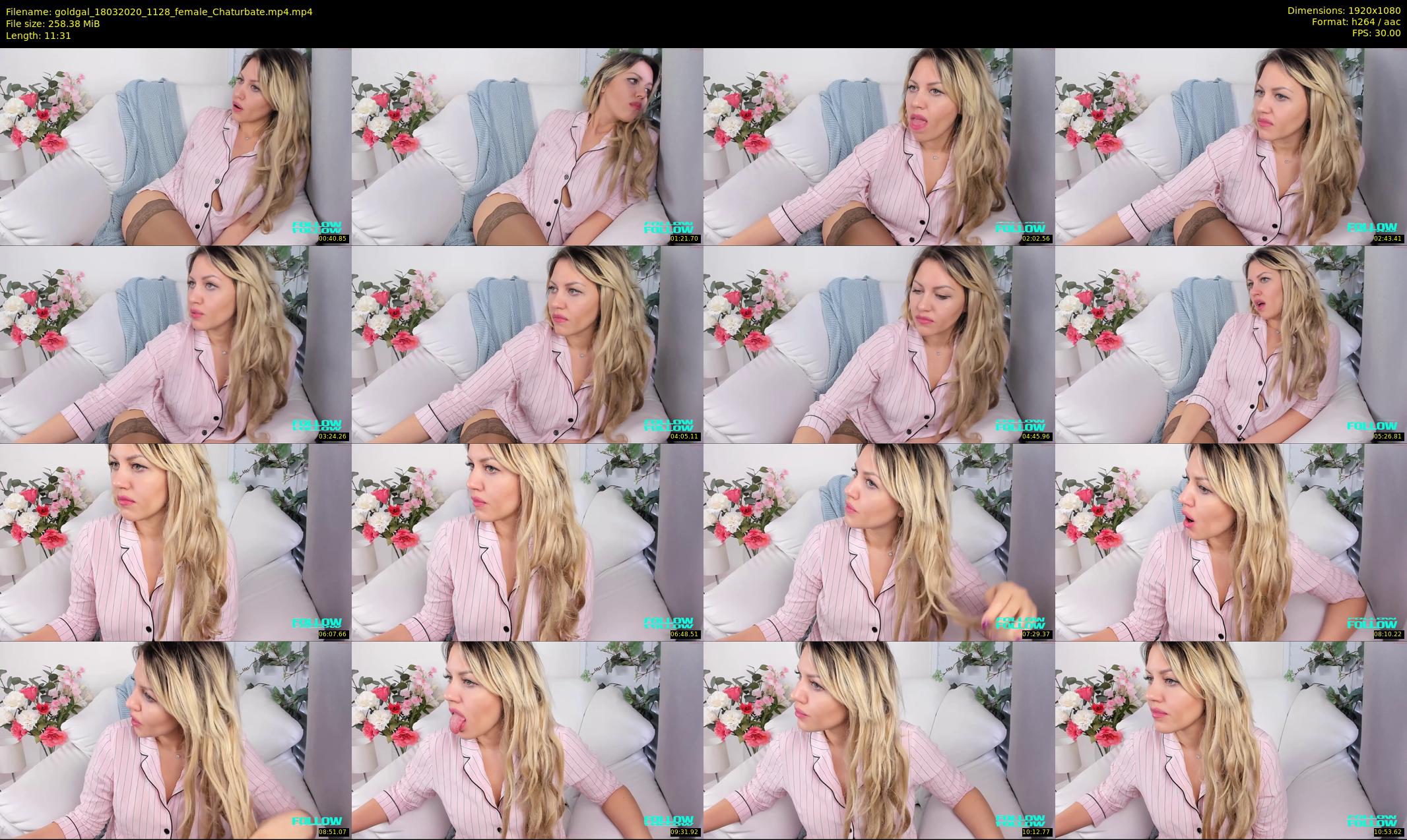 goldgal — 12 minute Chaturbate female cam show recording, 1080p, Mar 18, 2020
