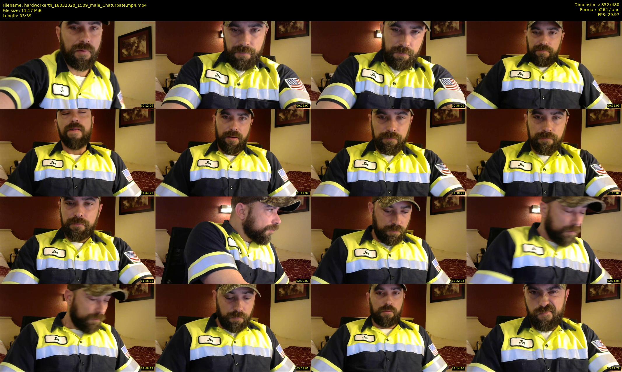 hardworkertn — 4 minute Chaturbate male cam show recording, 480p, Mar 18, 2020