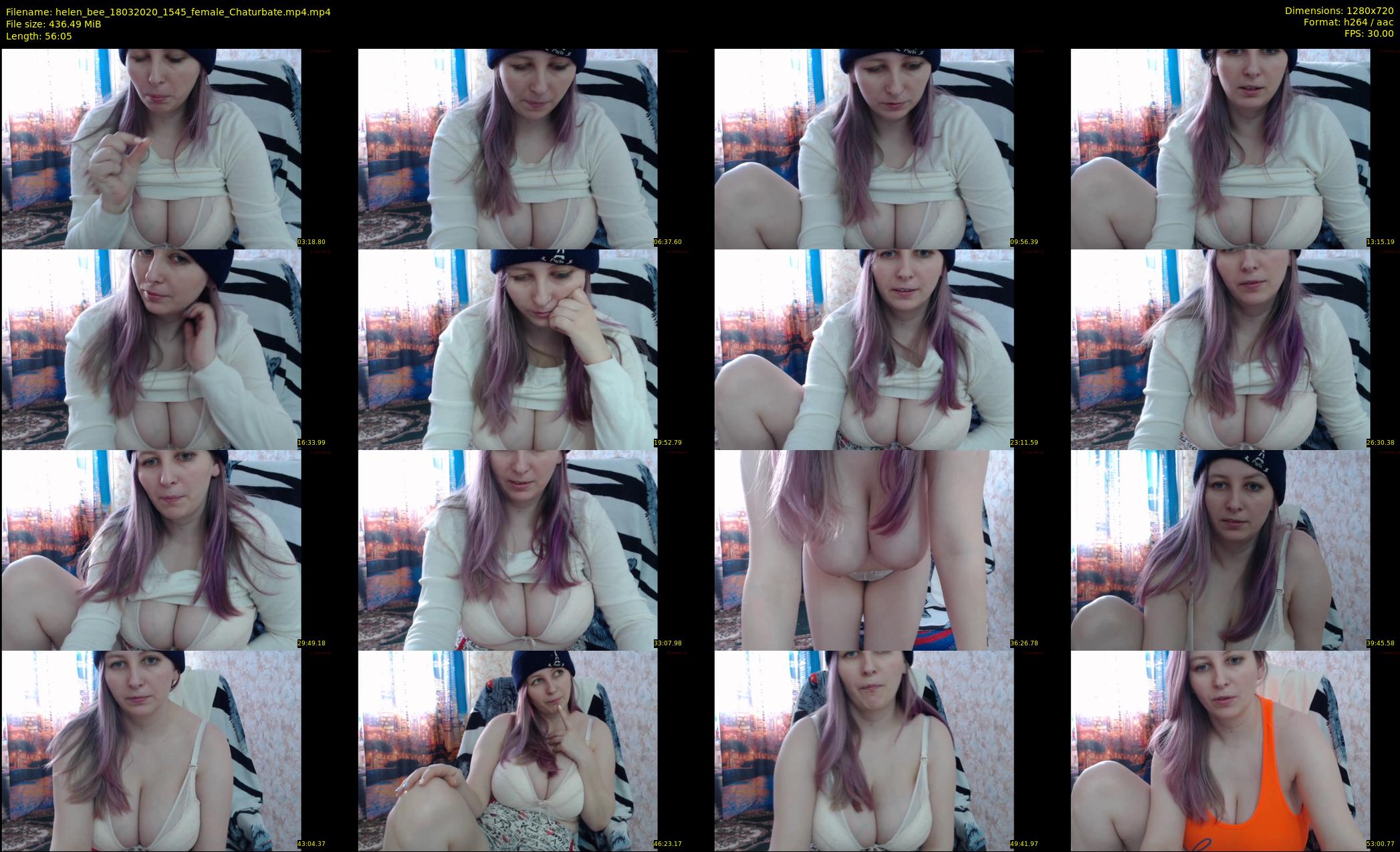 helen_bee — 57 minute Chaturbate female cam show recording, 720p, Mar 18, 2020