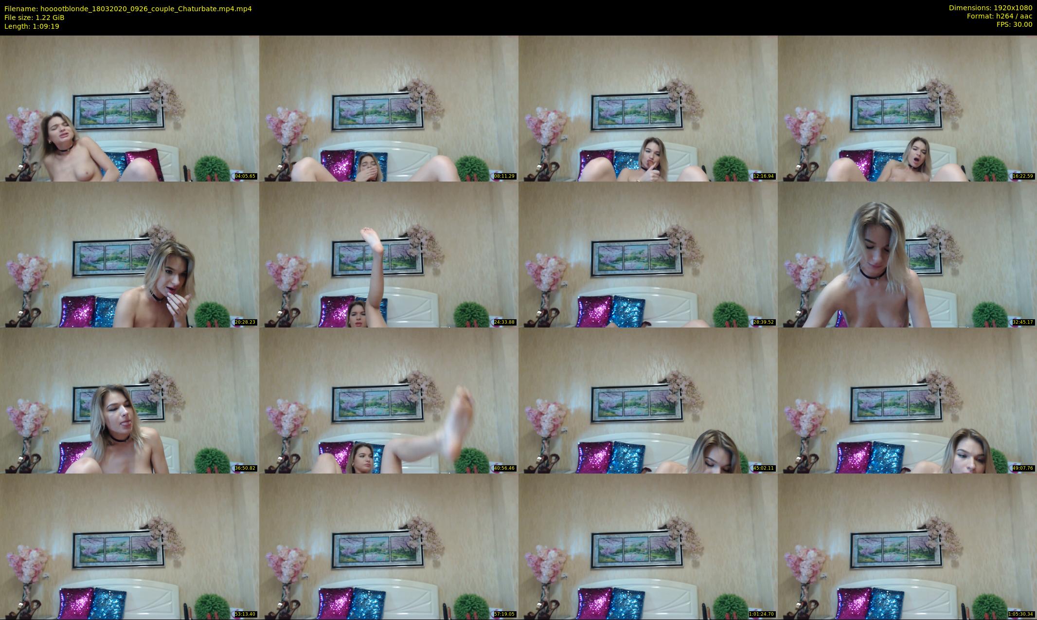 hooootblonde — 70 minute Chaturbate female cam show recording, 1080p, Mar 18, 2020