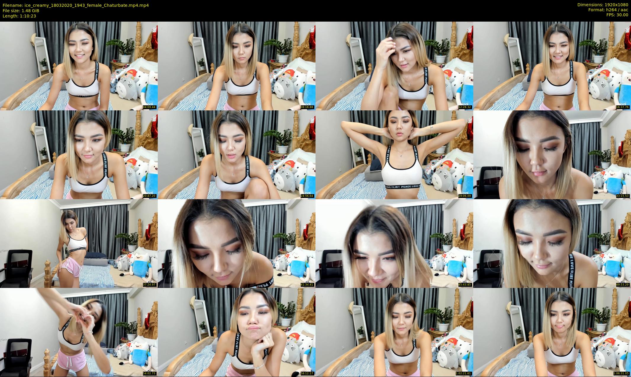 ice_creamy — 71 minute Chaturbate female cam show recording, 1080p, Mar 18, 2020