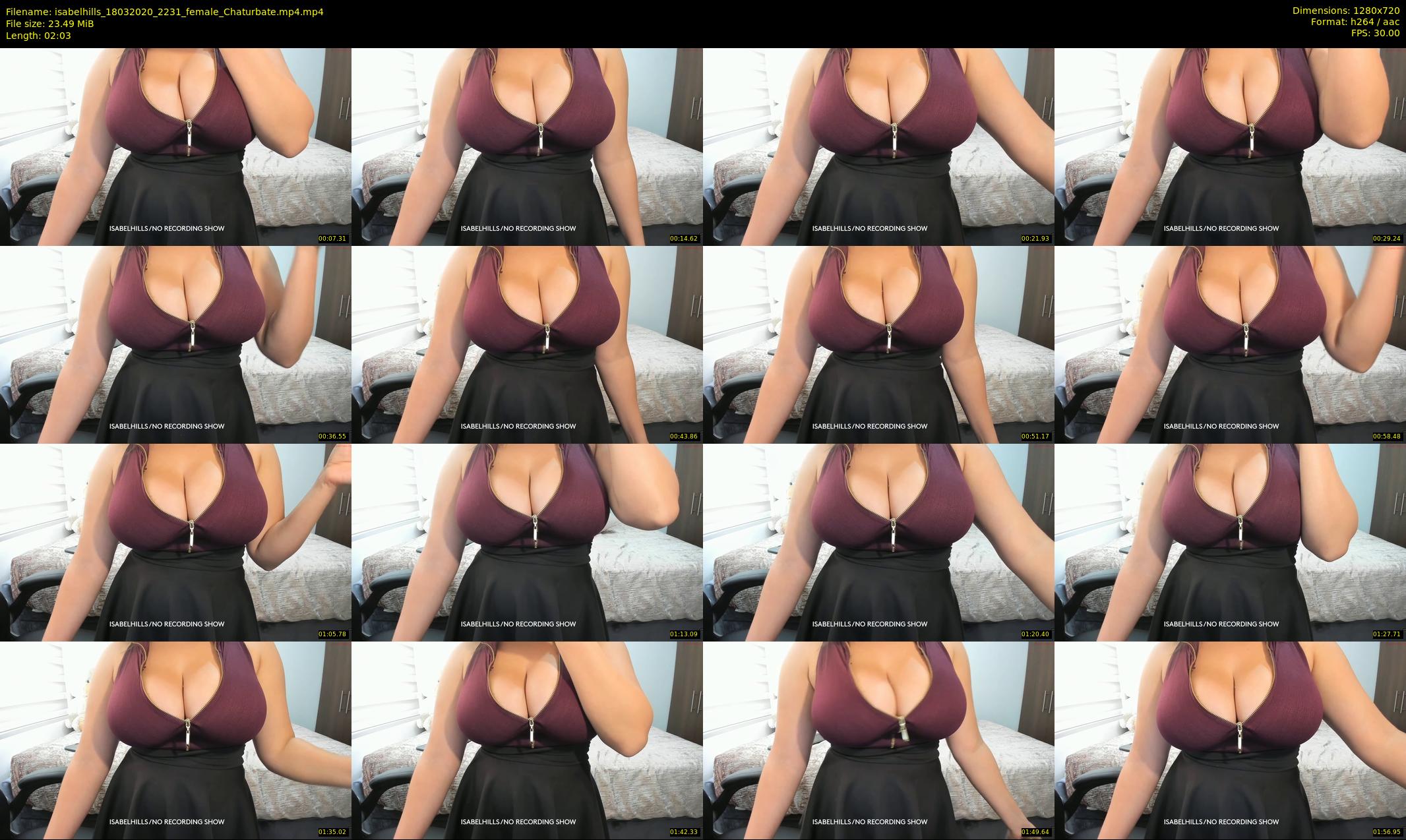 isabelhills — 3 minute Chaturbate female cam show recording, 720p, Mar 18, 2020