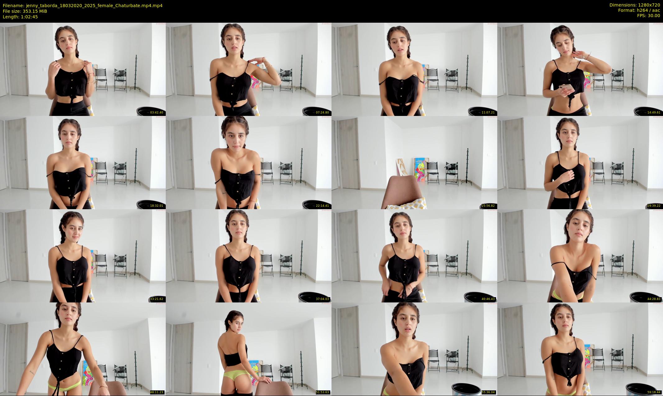 jenny_taborda — 63 minute Chaturbate female cam show recording, 720p, Mar 18, 2020