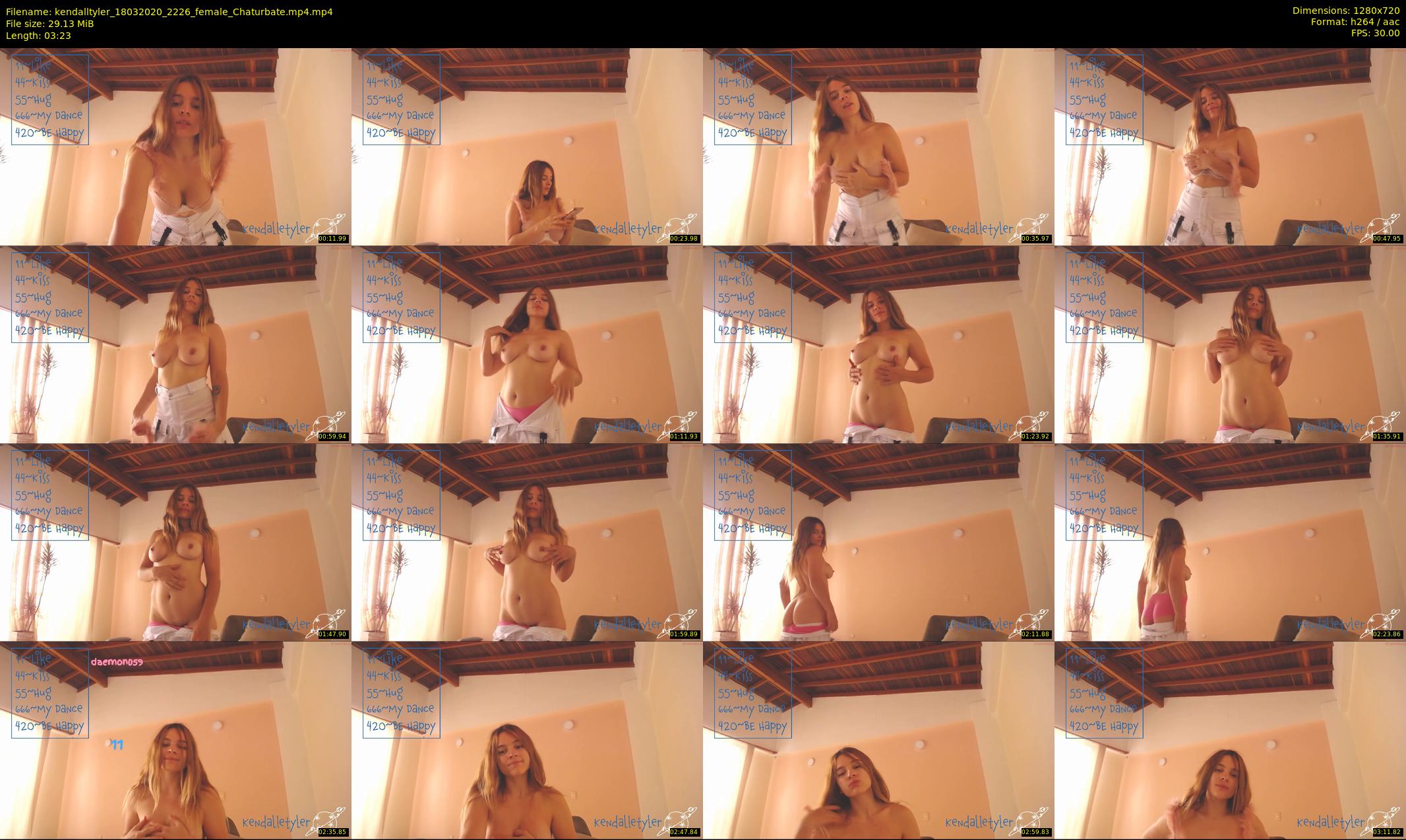kendalltyler — 4 minute Chaturbate female cam show recording, 720p, Mar 18, 2020