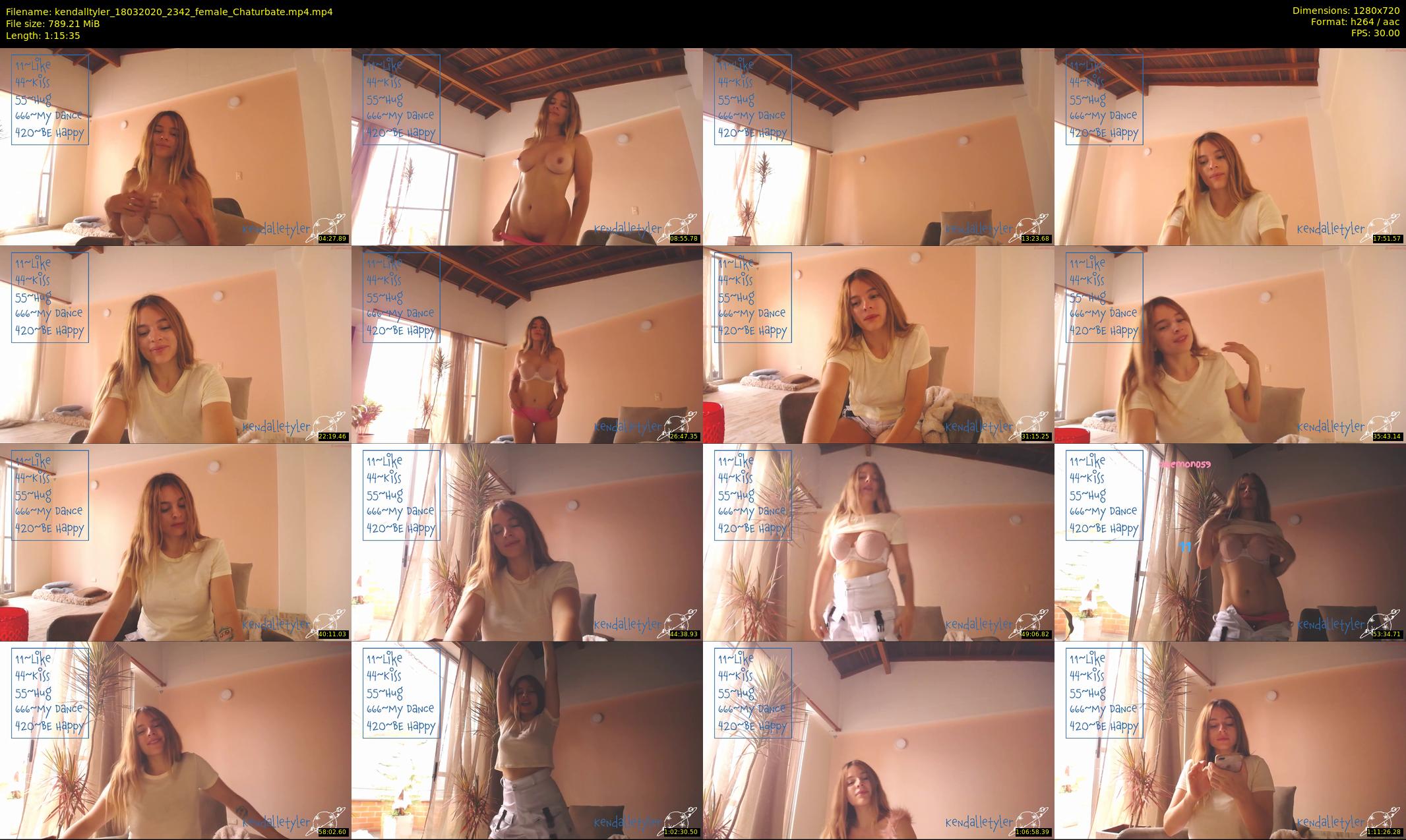 kendalltyler — 76 minute Chaturbate female cam show recording, 720p, Mar 18, 2020