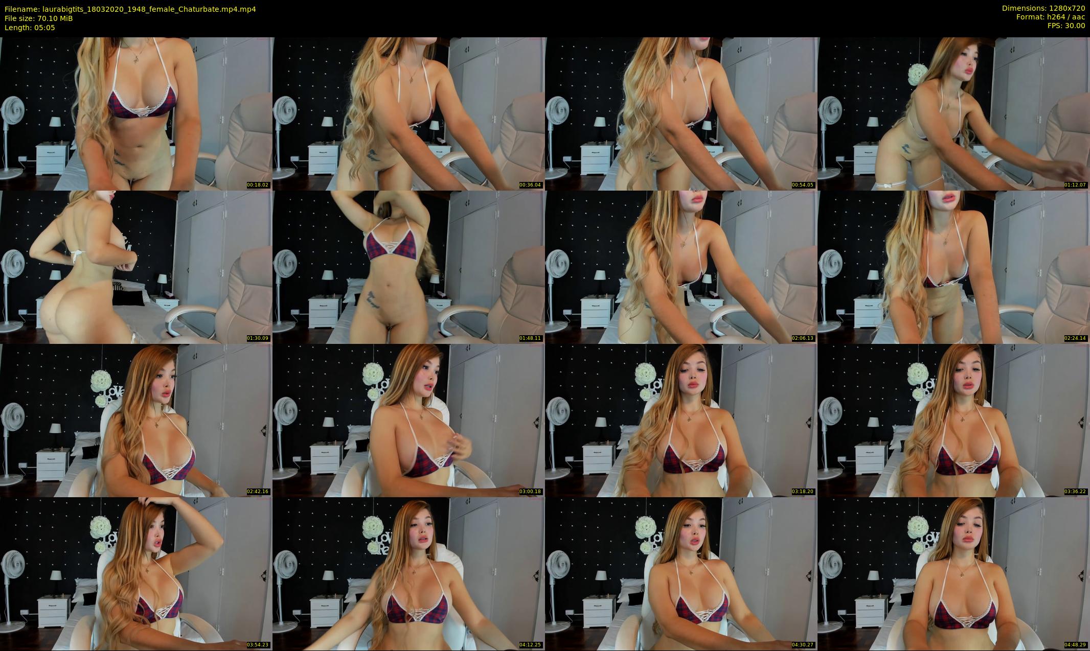 laurabigtits — 6 minute Chaturbate female cam show recording, 720p, Mar 18, 2020