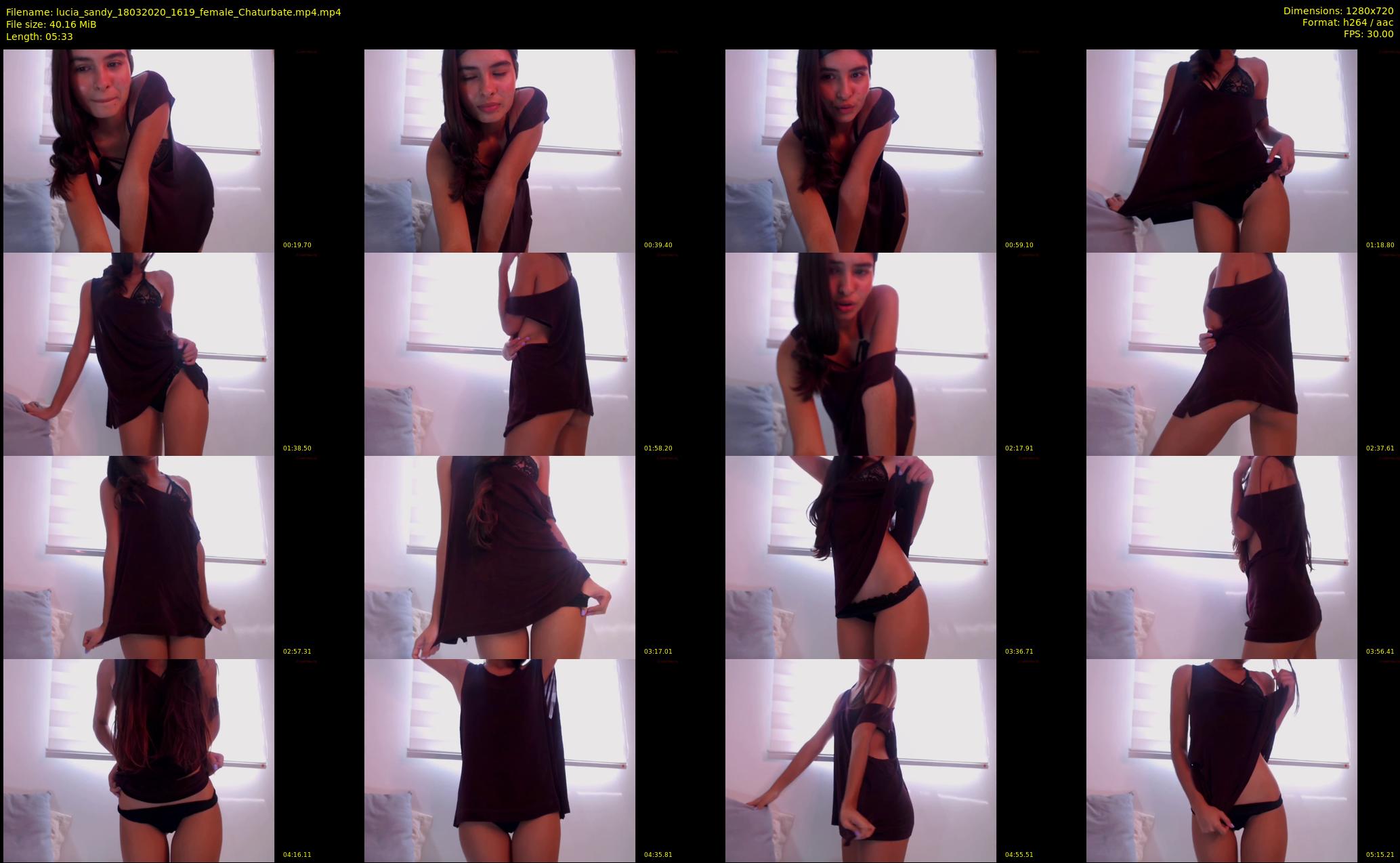 lucia_sandy — 6 minute Chaturbate female cam show recording, 720p, Mar 18, 2020