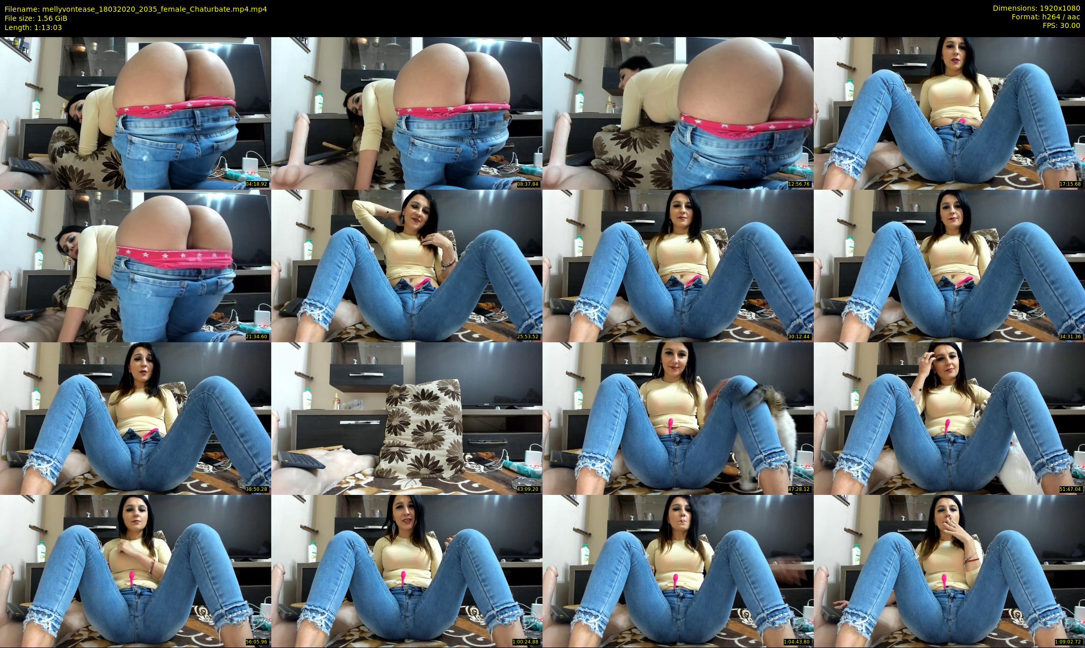 mellyvontease — 74 minute Chaturbate female cam show recording, 1080p, Mar 18, 2020