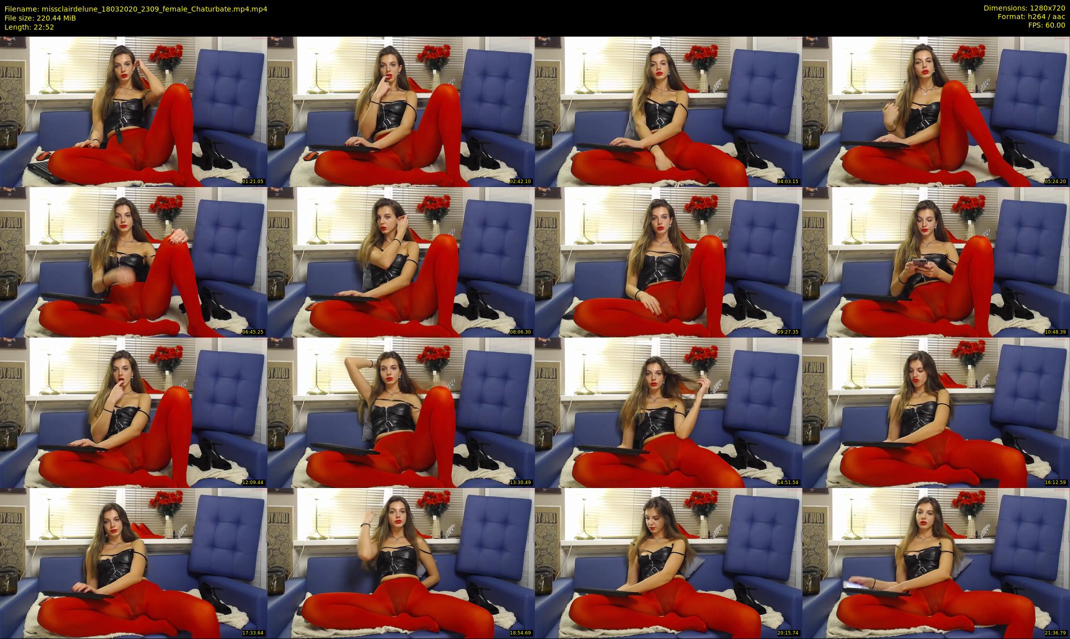 missclairdelune — 23 minute Chaturbate female cam show recording, 720p, Mar 18, 2020
