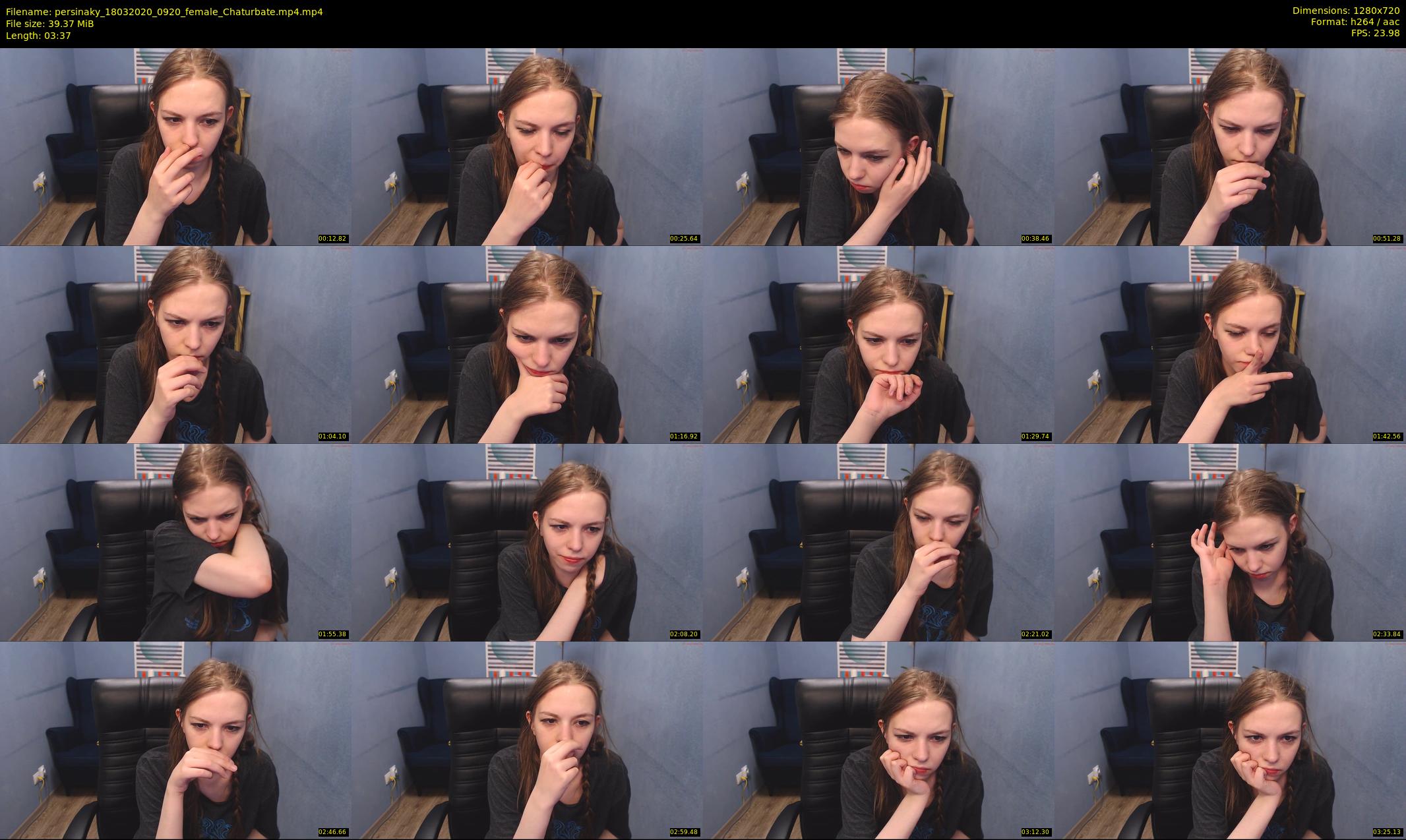 persinaky — 4 minute Chaturbate female cam show recording, 720p, Mar 18, 2020