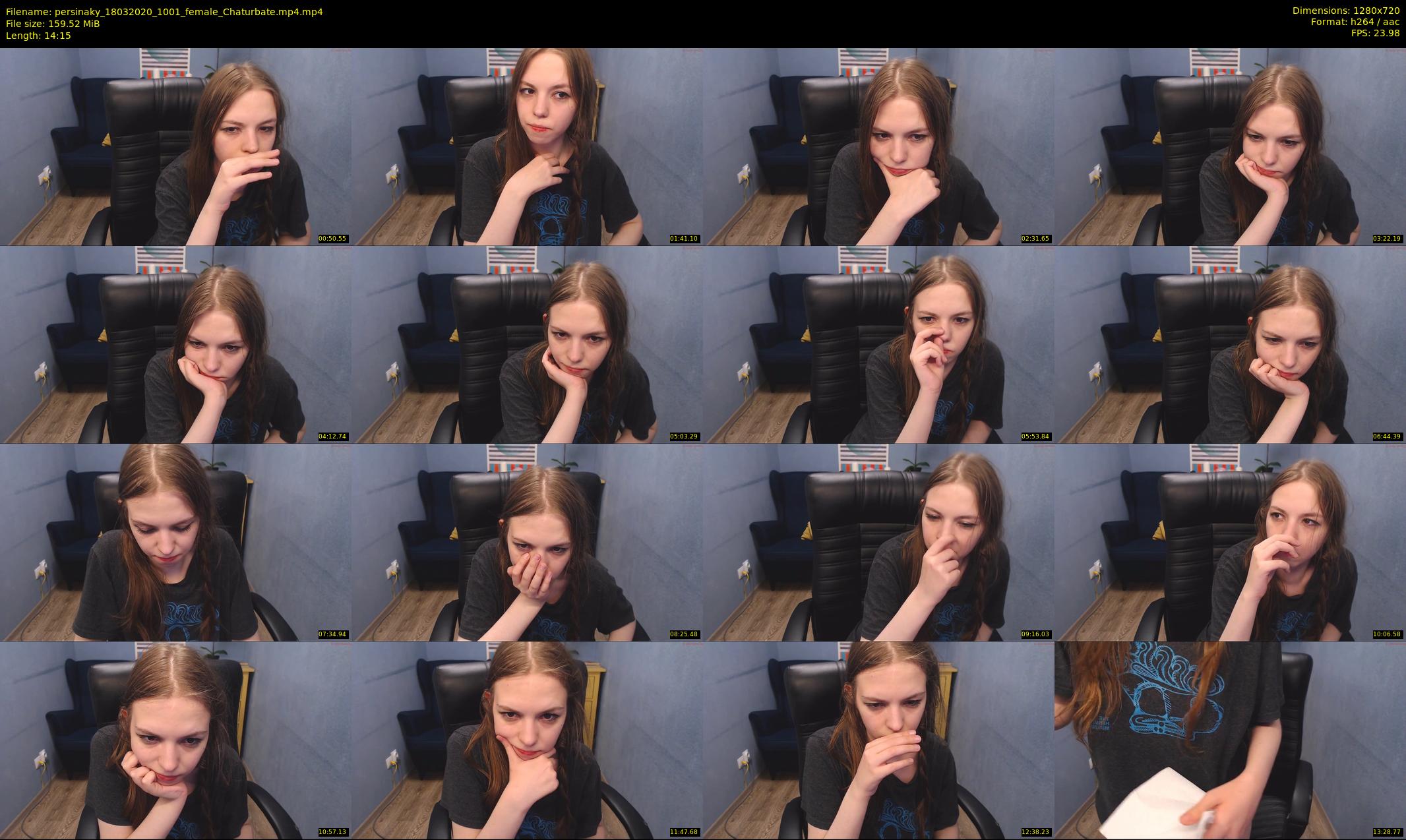 persinaky — 15 minute Chaturbate female cam show recording, 720p, Mar 18, 2020